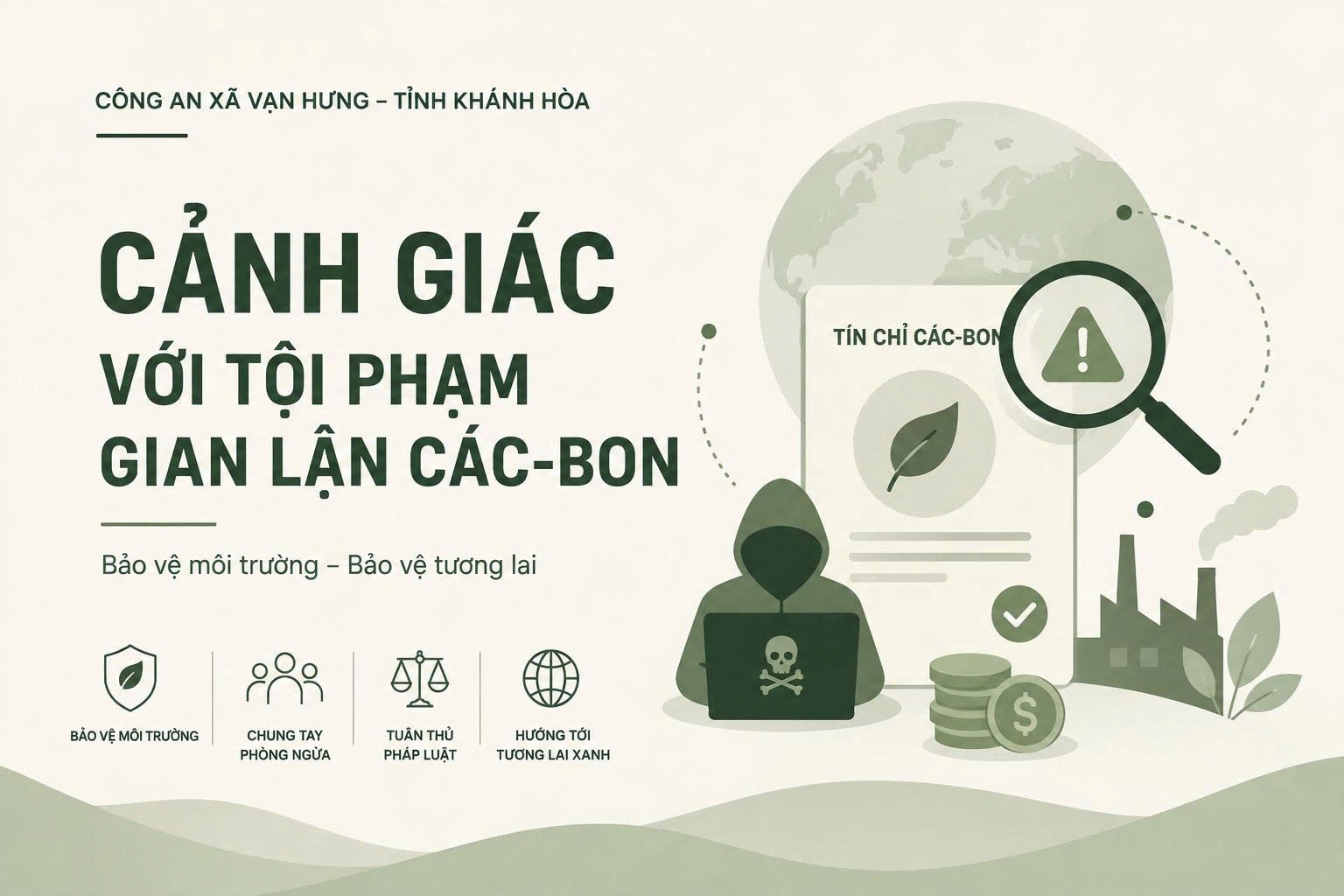 Cảnh giác với tội phạm gian lận Các-bon - Chủ động phòng ngừa từ cơ sở
