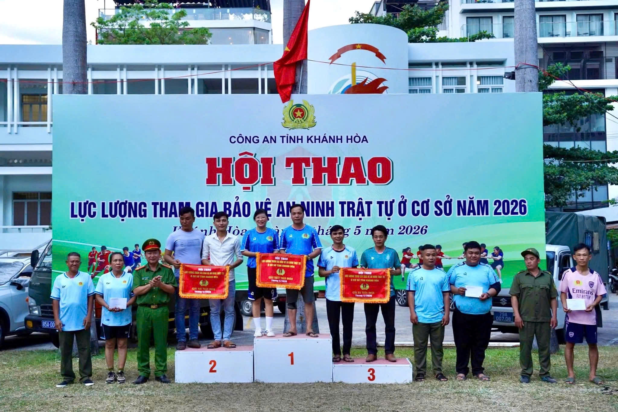 Cụm thi đua số 5 xuất sắc giành giải nhì toàn đoàn tại Hội thao lực lượng tham gia bảo vệ an ninh trật tự ở cơ sở năm 2026