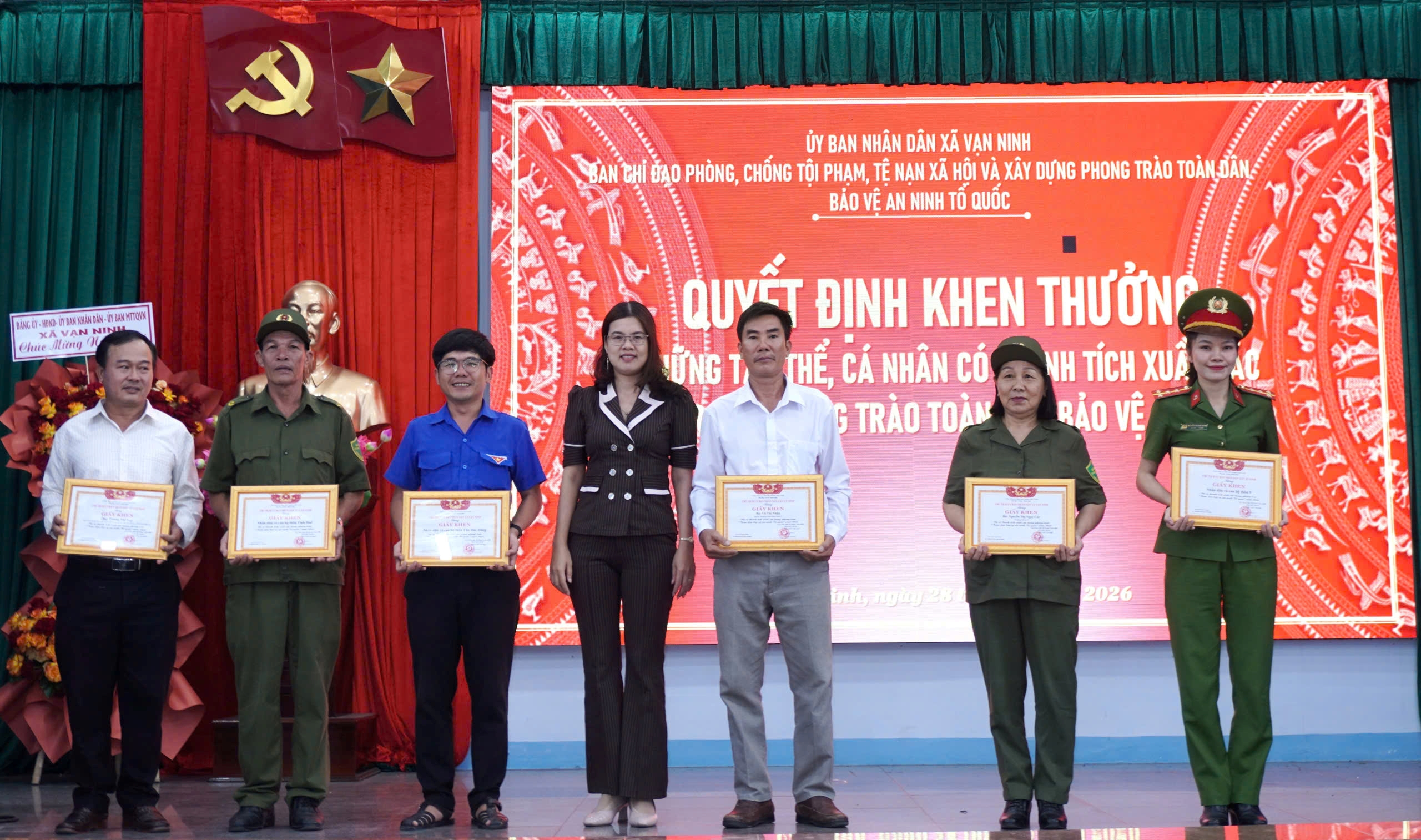 Xã Vạn Ninh tổ chức Ngày hội toàn dân bảo vệ an ninh Tổ quốc năm 2026