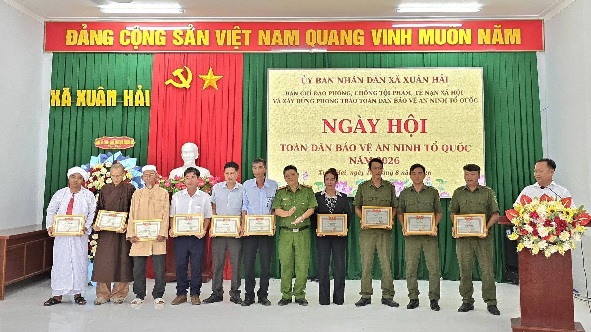 Công an xã Xuân Hải phát huy vai trò nòng cốt, xây dựng thế trận an ninh từ lòng dân