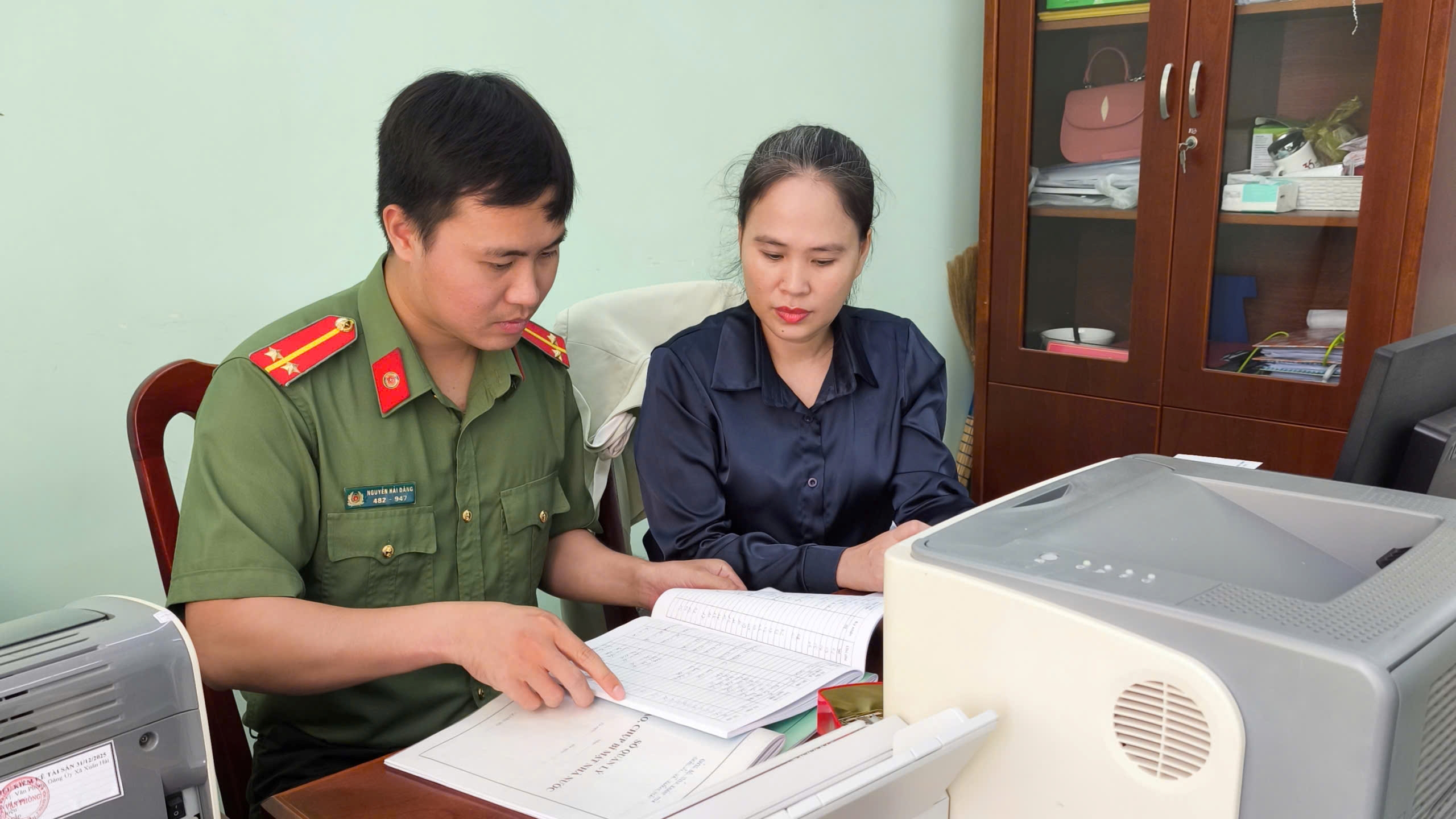 Công an xã Xuân Hải đẩy mạnh tuyên truyền, nâng cao nhận thức bảo vệ bí mật nhà nước