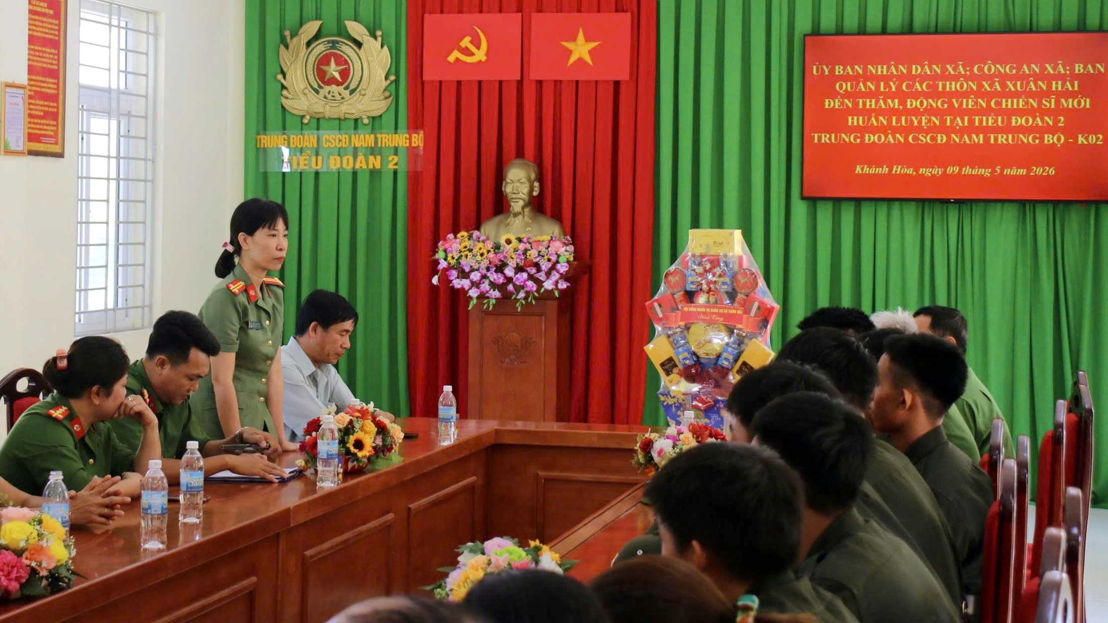 Xuân Hải “tiếp lửa” chiến sĩ mới: Vững tâm rèn luyện, sẵn sàng cống hiến