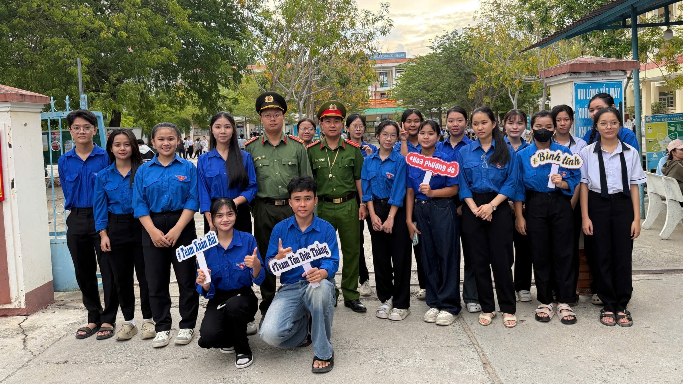 Tuổi trẻ Công an xã Xuân Hải đồng hành cùng sĩ tử trong kỳ thi vào lớp 10 năm học 2026 – 2027