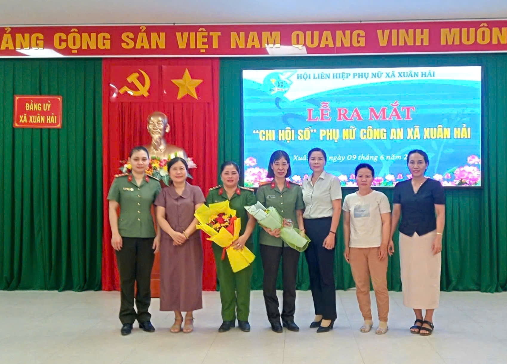Công an xã Xuân Hải ra mắt “Chi hội số” phụ nữ, tiên phong chuyển đổi số từ cơ sở
