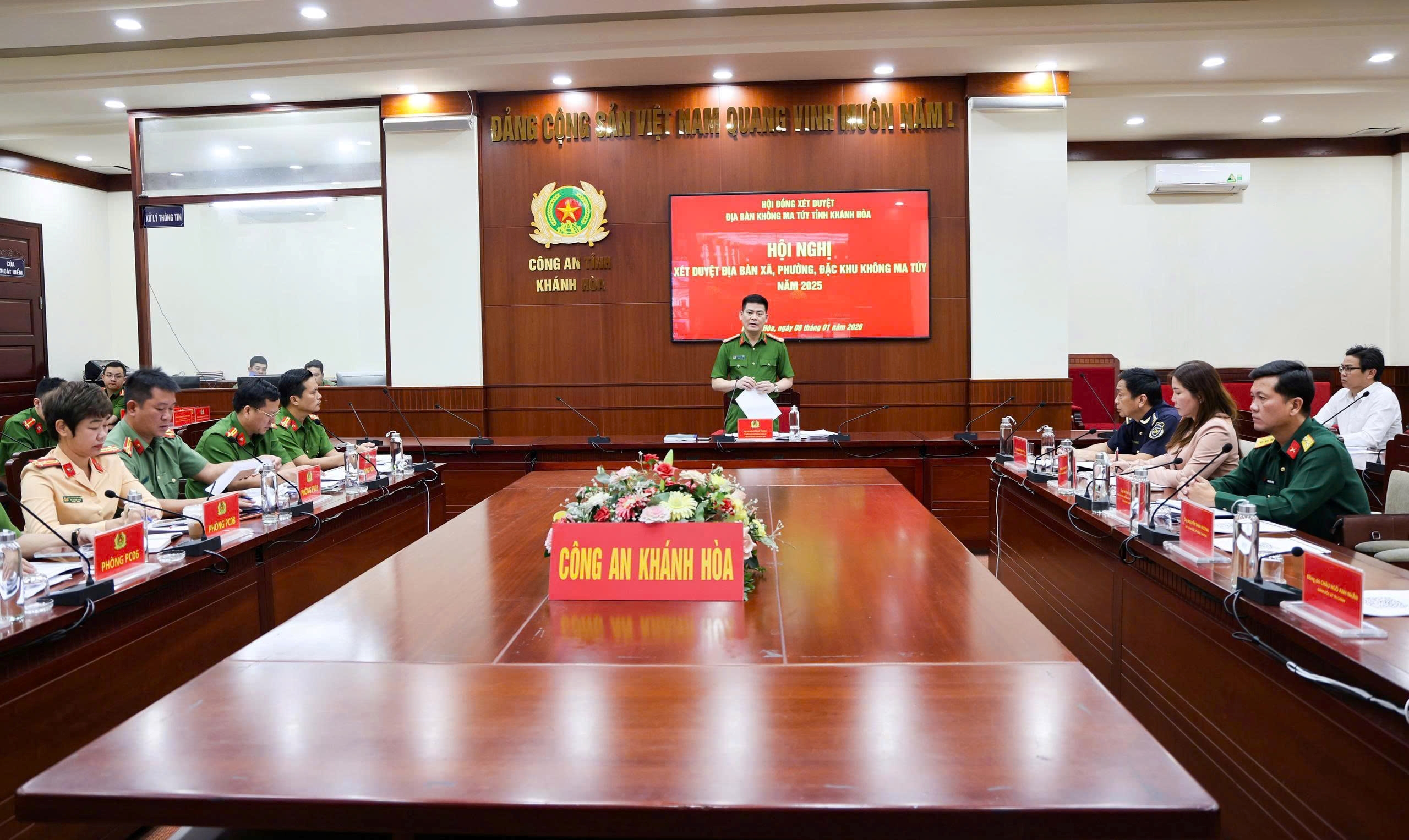 Hội nghị xét duyệt địa bàn xã, phường, đặc khu không ma tuý năm 2025