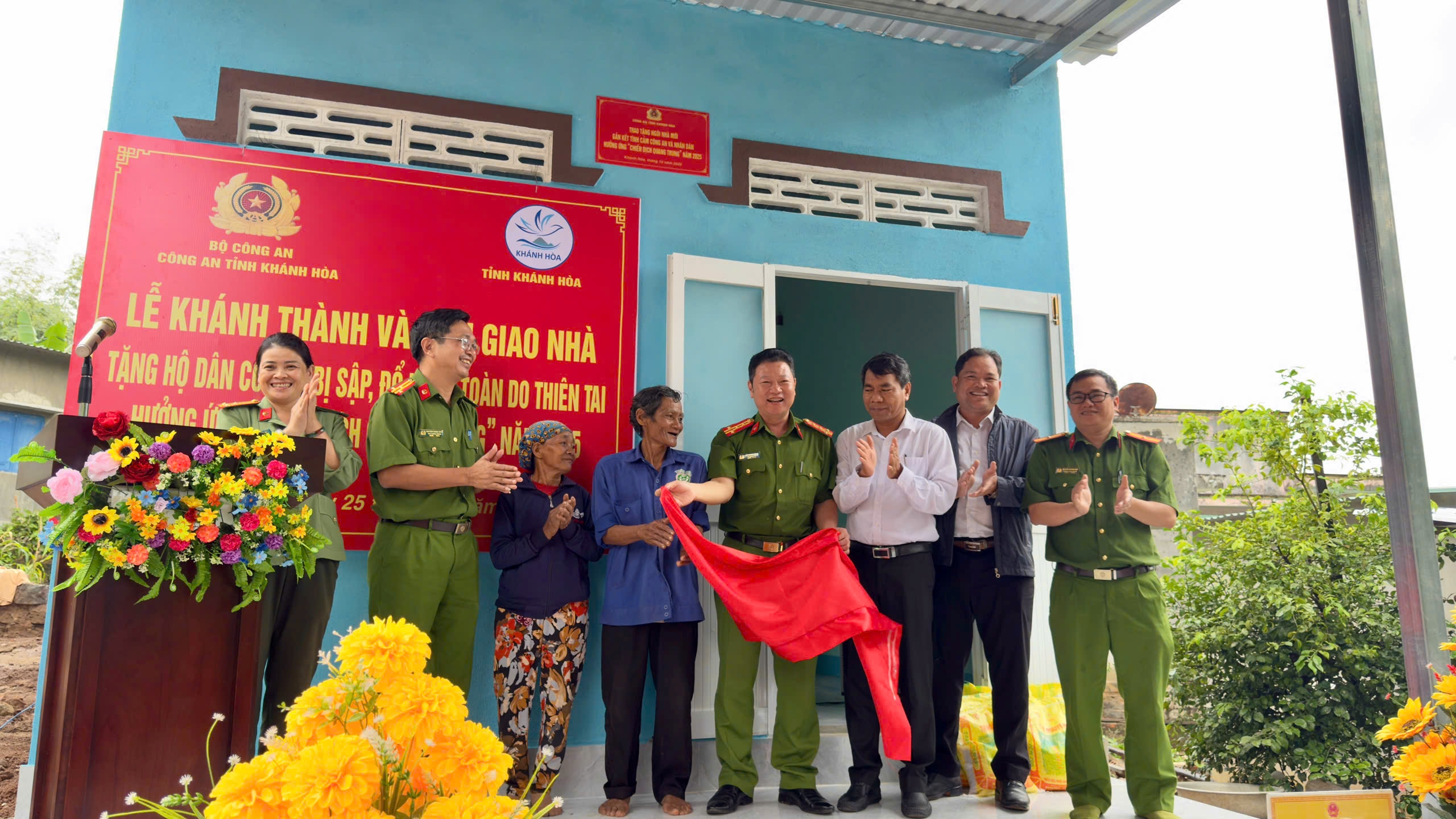 Công an Khánh Hoà hoàn thành thêm 03 căn nhà trong  “Chiến dịch Quang Trung”
