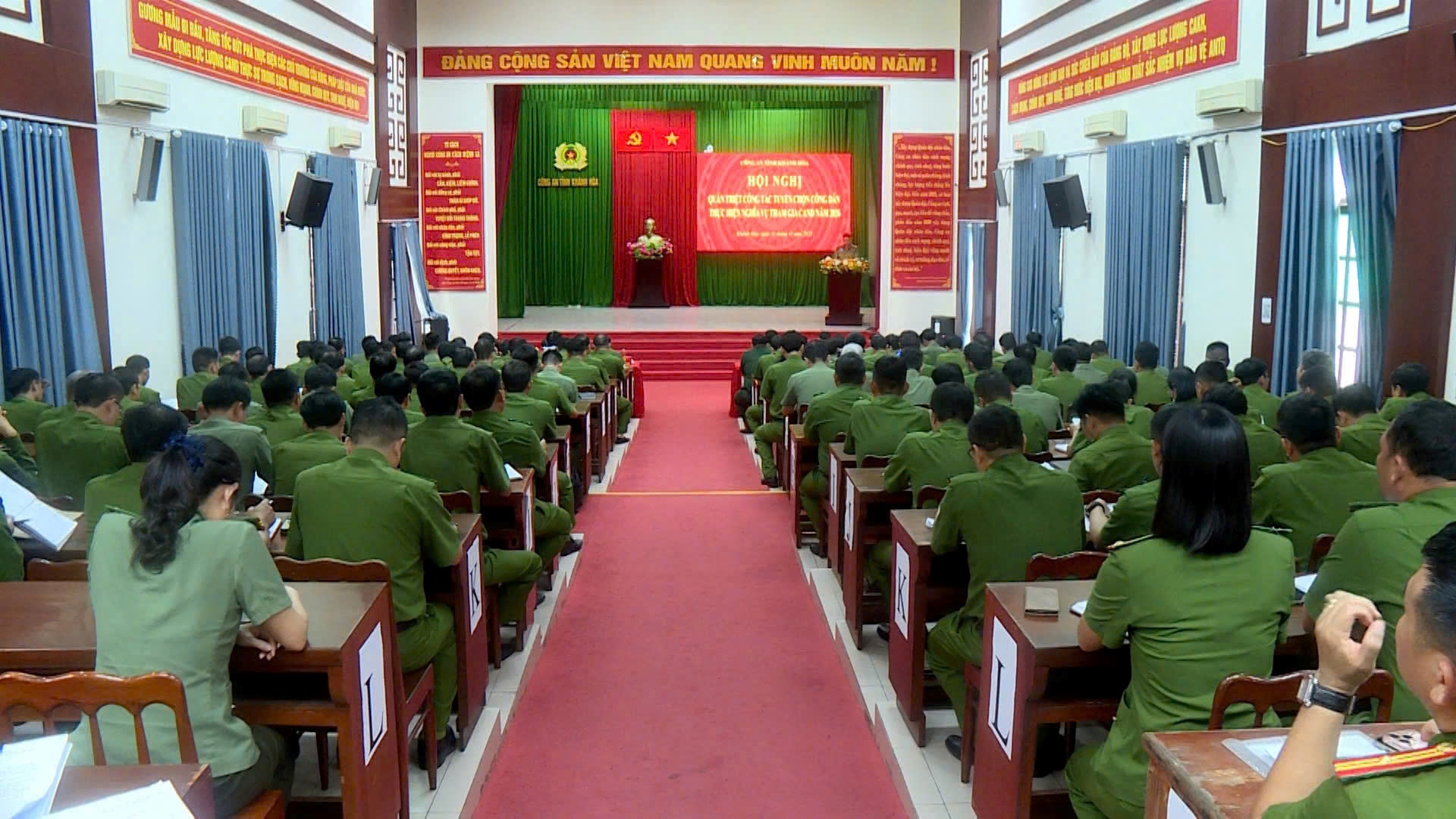 Hội nghị quán triệt triển khai công tác tuyển chọn công dân thực hiện nghĩa vụ tham gia Công an nhân dân năm 2026