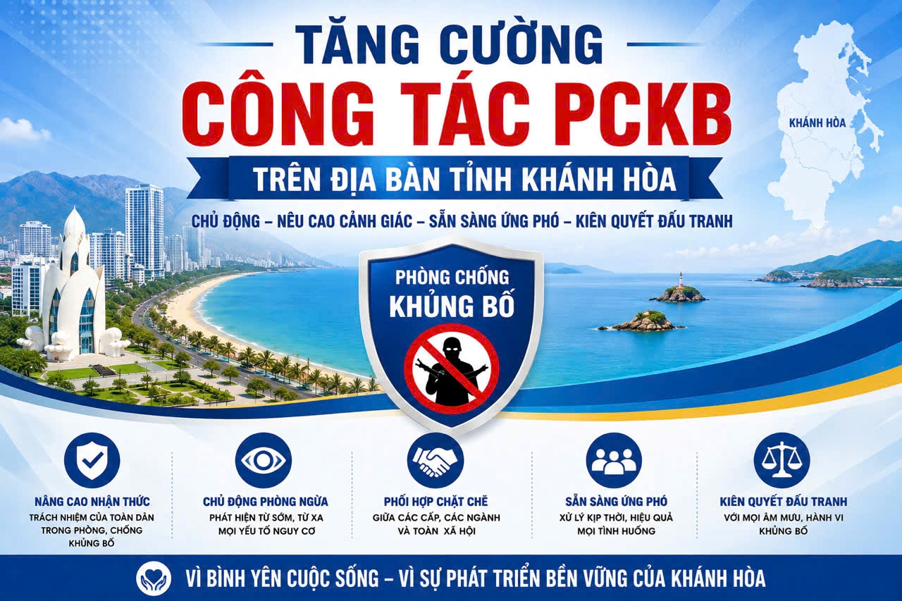 Tăng cường công tác phòng, chống khủng bố trên địa bàn tỉnh Khánh Hòa