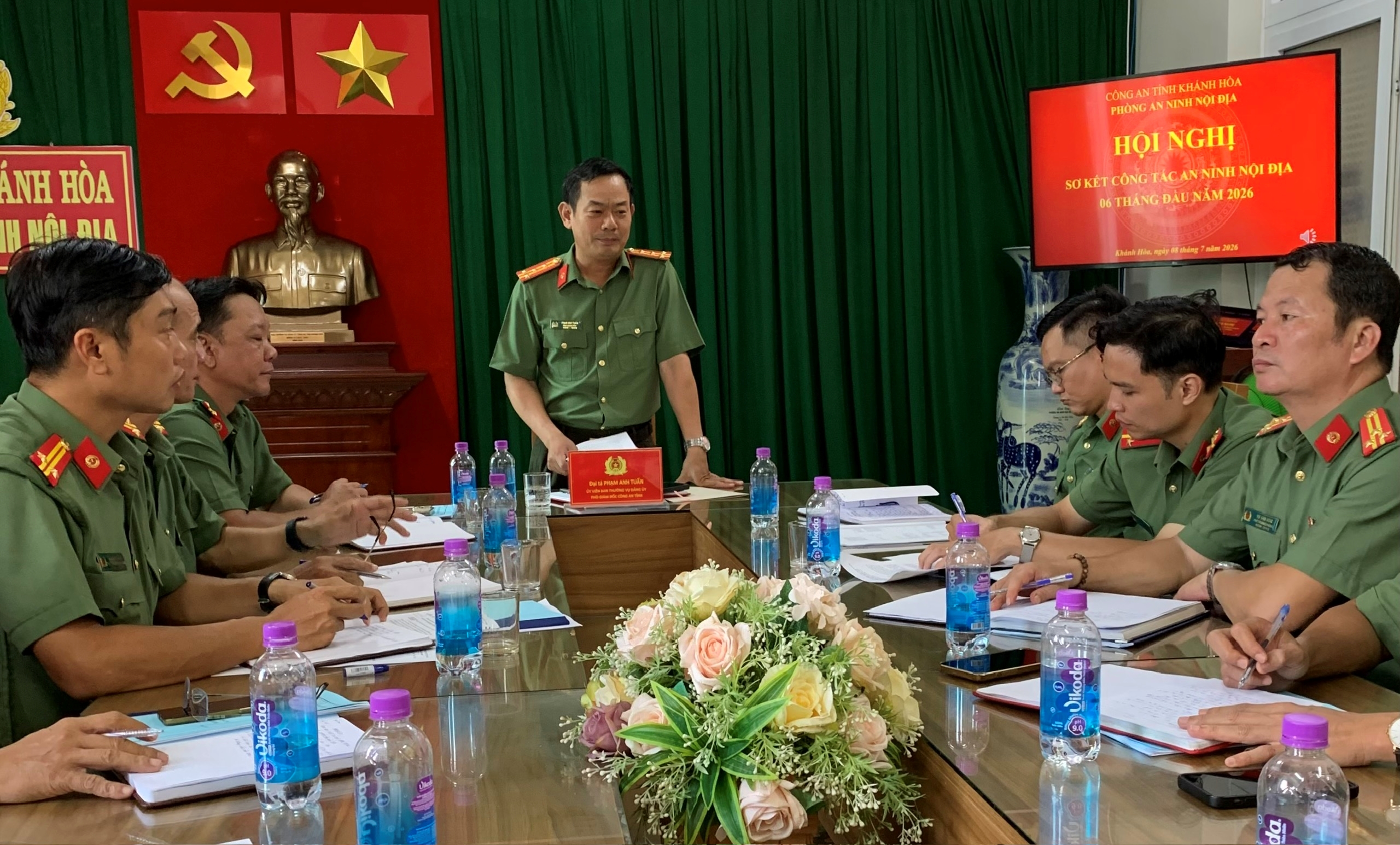 Phòng An ninh nội địa Công an tỉnh khánh hòa sơ kết công tác 06 tháng đầu năm 2026