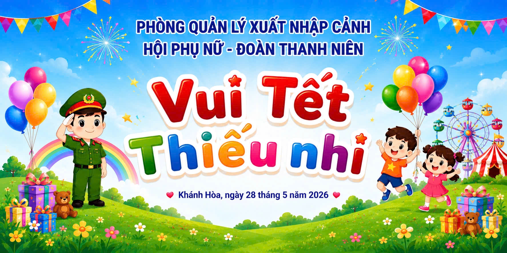 Phòng Quản lý xuất nhập cảnh tổ chức chương trình “Vui Tết Thiếu nhi” năm 2026