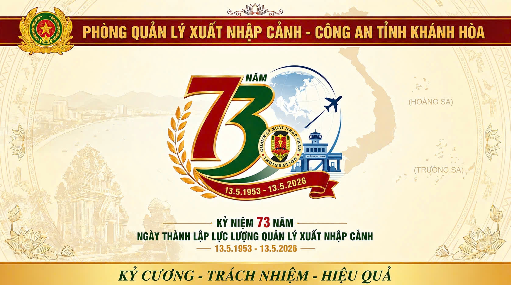 Tự hào truyền thống 73 năm lực lượng Quản lý xuất nhập cảnh (13/5/1953 – 13/5/2026)