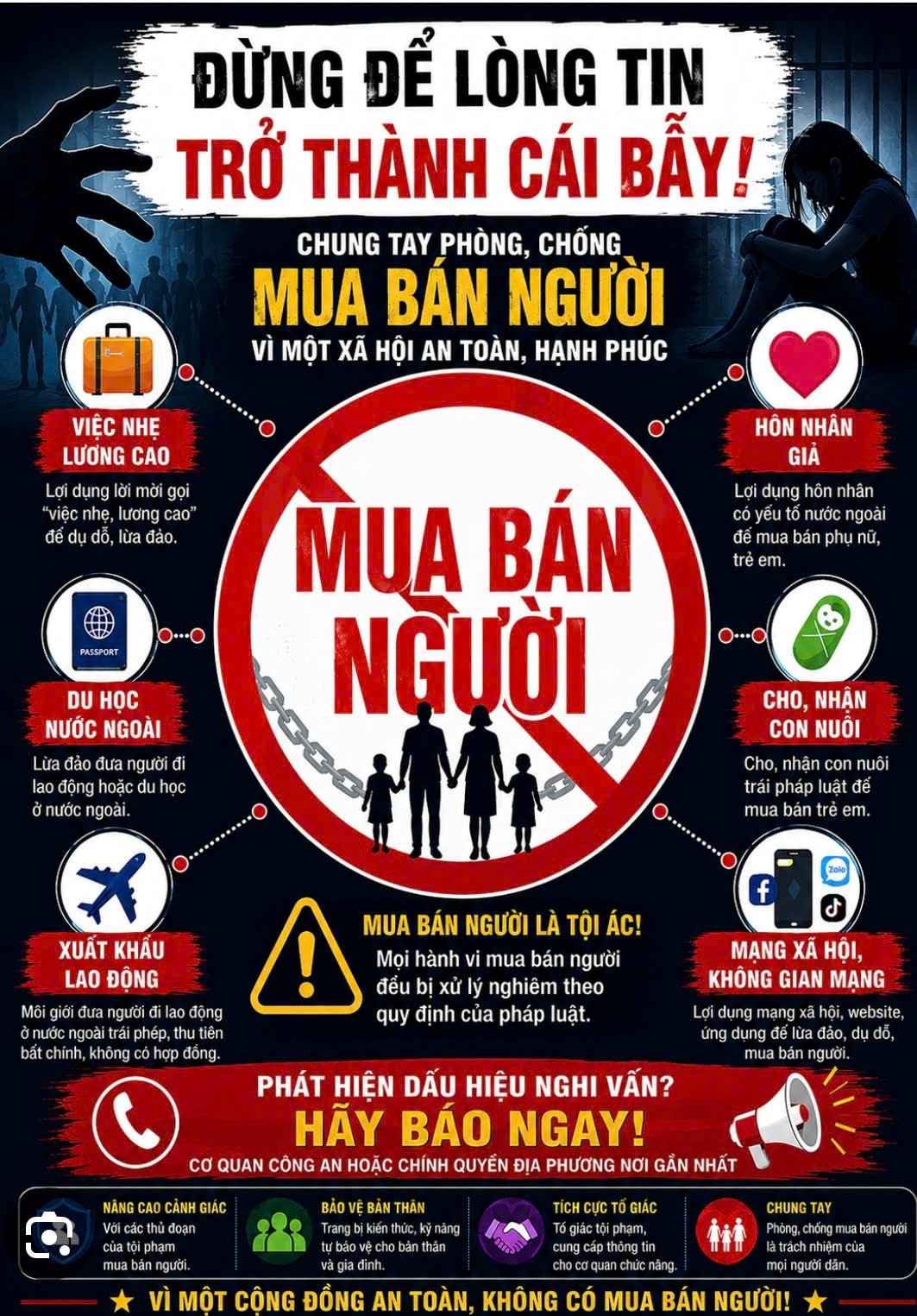 Toàn dân chung tay phòng, chống mua bán người