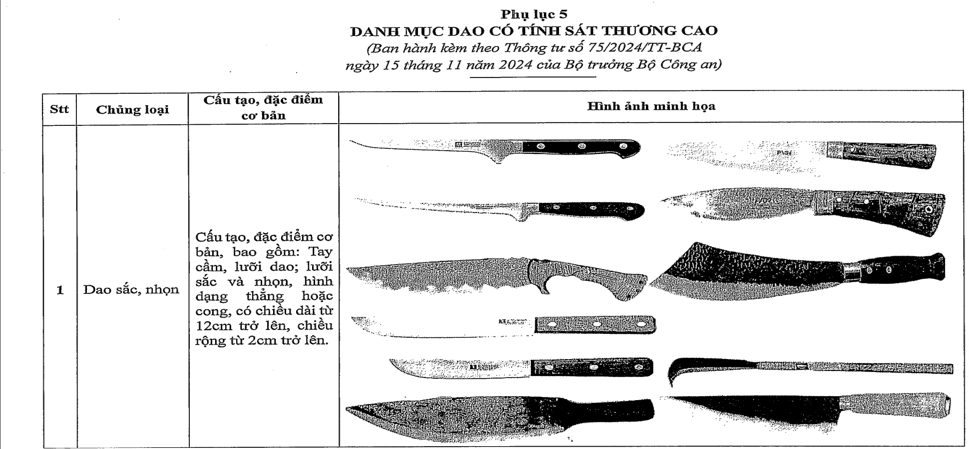 Cảnh báo: Hành vi tàng trữ, sử dụng các loại vũ khí, hung khí tự chế, dao đánh nhau gây thương tích, dù nhẹ nhưng vẫn phải chịu án phạt tù