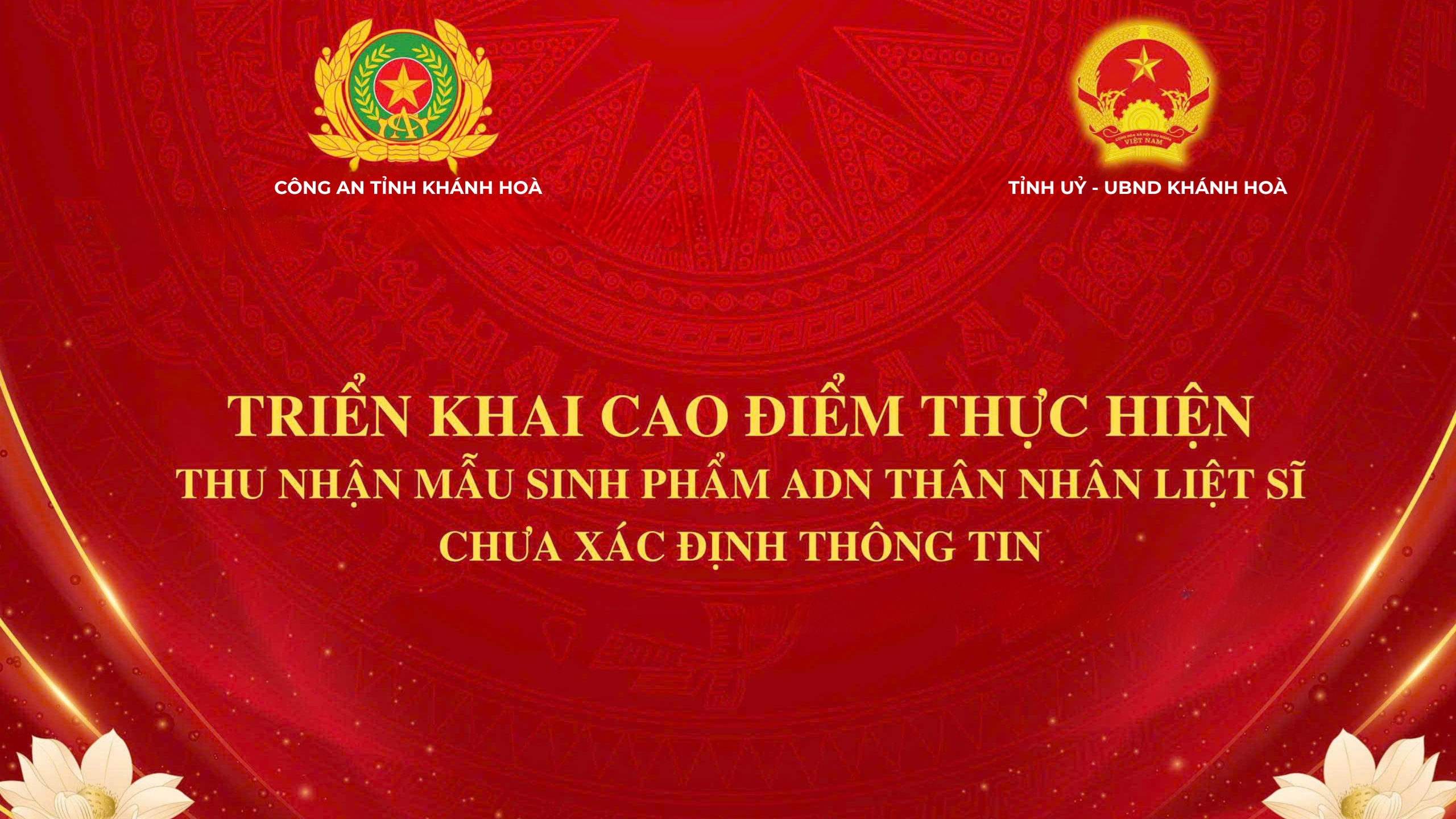 Thông báo địa điểm đặt trạm và tổ chức thực hiện thu mẫu sinh phẩm ADN trên địa bàn tỉnh Khánh Hòa