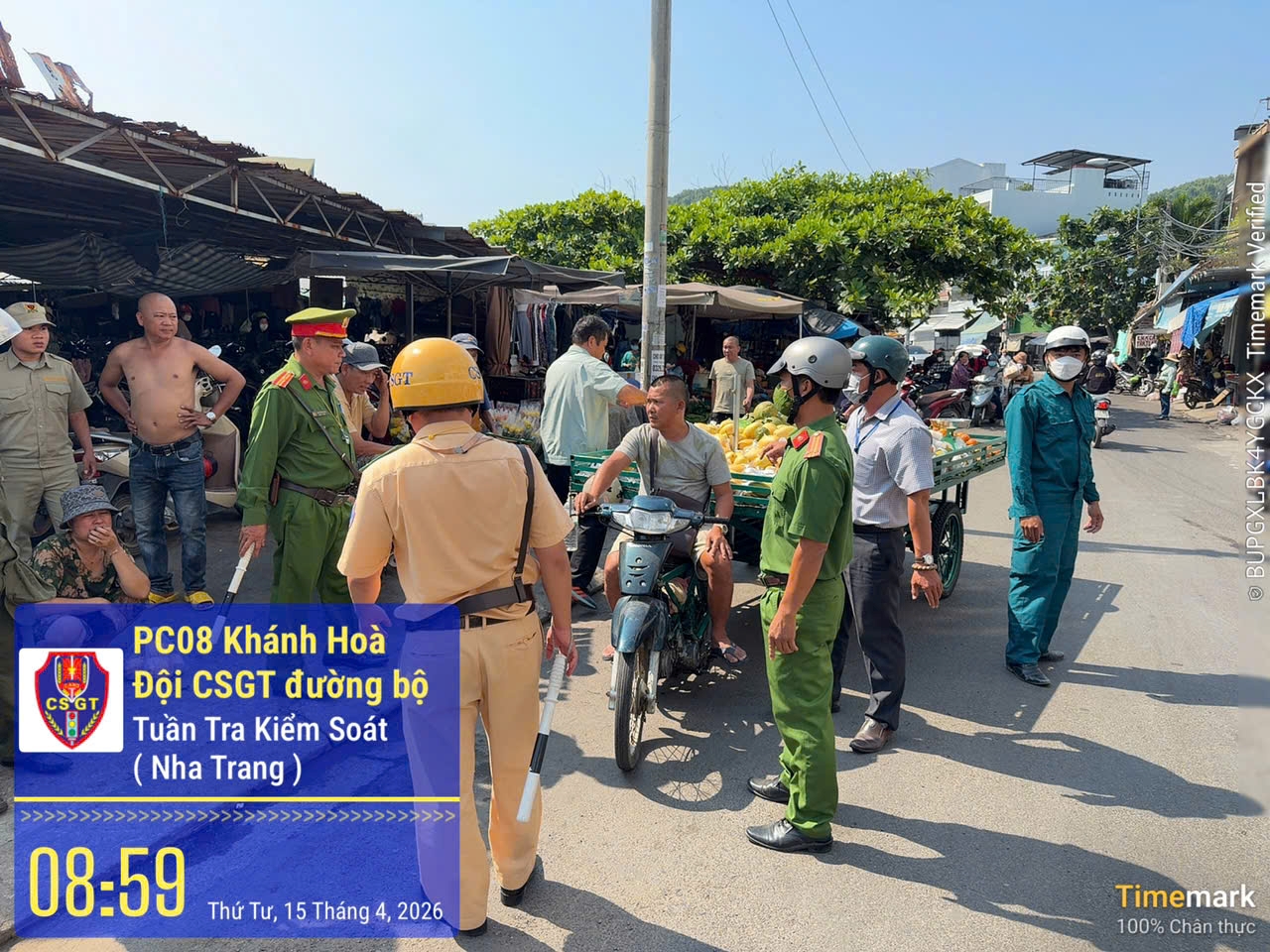 Phòng CSGT Khánh Hòa triển khai kế hoạch ra quân lập lại trật tự đô thị và an toàn giao thông tại các phường thuôc khu vực Nha Trang