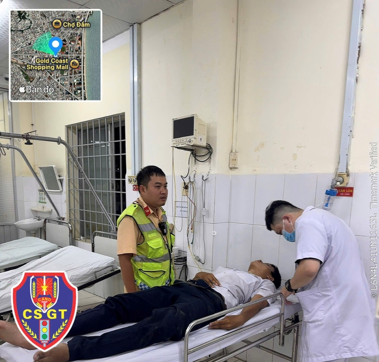 Phòng Cảnh sát giao thông Công an tỉnh Khánh Hòa kịp thời đưa em học sinh lớp 10 bị ngất trên đường vào bệnh viện