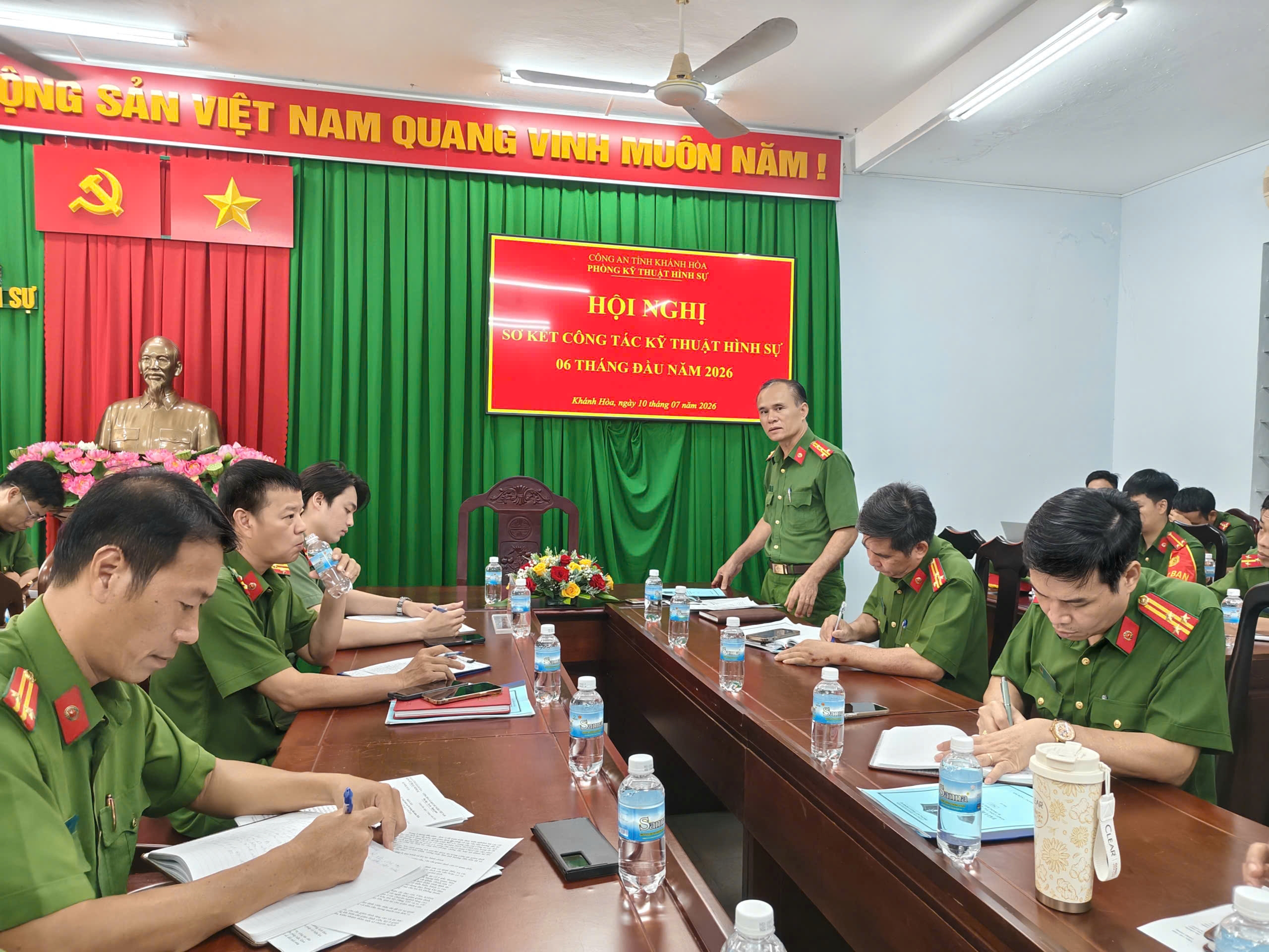 Phòng Kỹ thuật hình sự Công an tỉnh Khánh Hòa sơ kết công tác công an 06 tháng đầu năm 2026