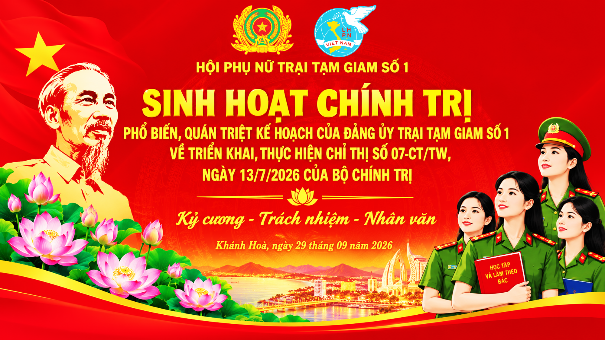 Hội Phụ nữ Trại Tạm giam số 1: Lan tỏa tinh thần “Ba nhất” từ nền tảng “Kỷ cương - Trách nhiệm - Nhân văn”
