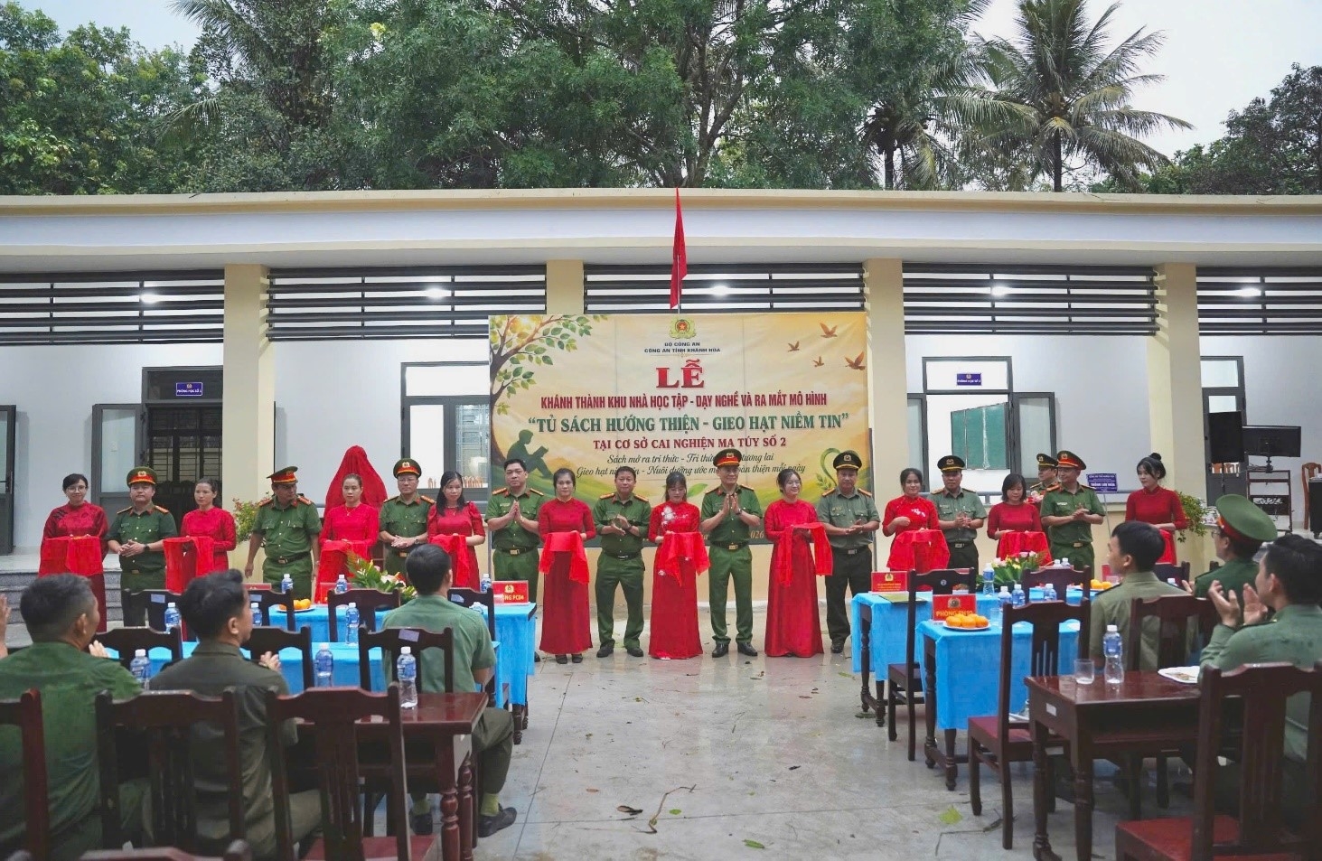 Khánh thành liên tiếp các khu nhà dạy học, dạy nghề tại các cơ sở cai nghiện ma túy do Công an tỉnh Khánh Hòa quản lý