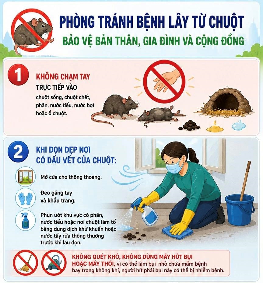 Thông tin và khuyến cáo các biện pháp phòng, chống bệnh do vi rút Hanta
