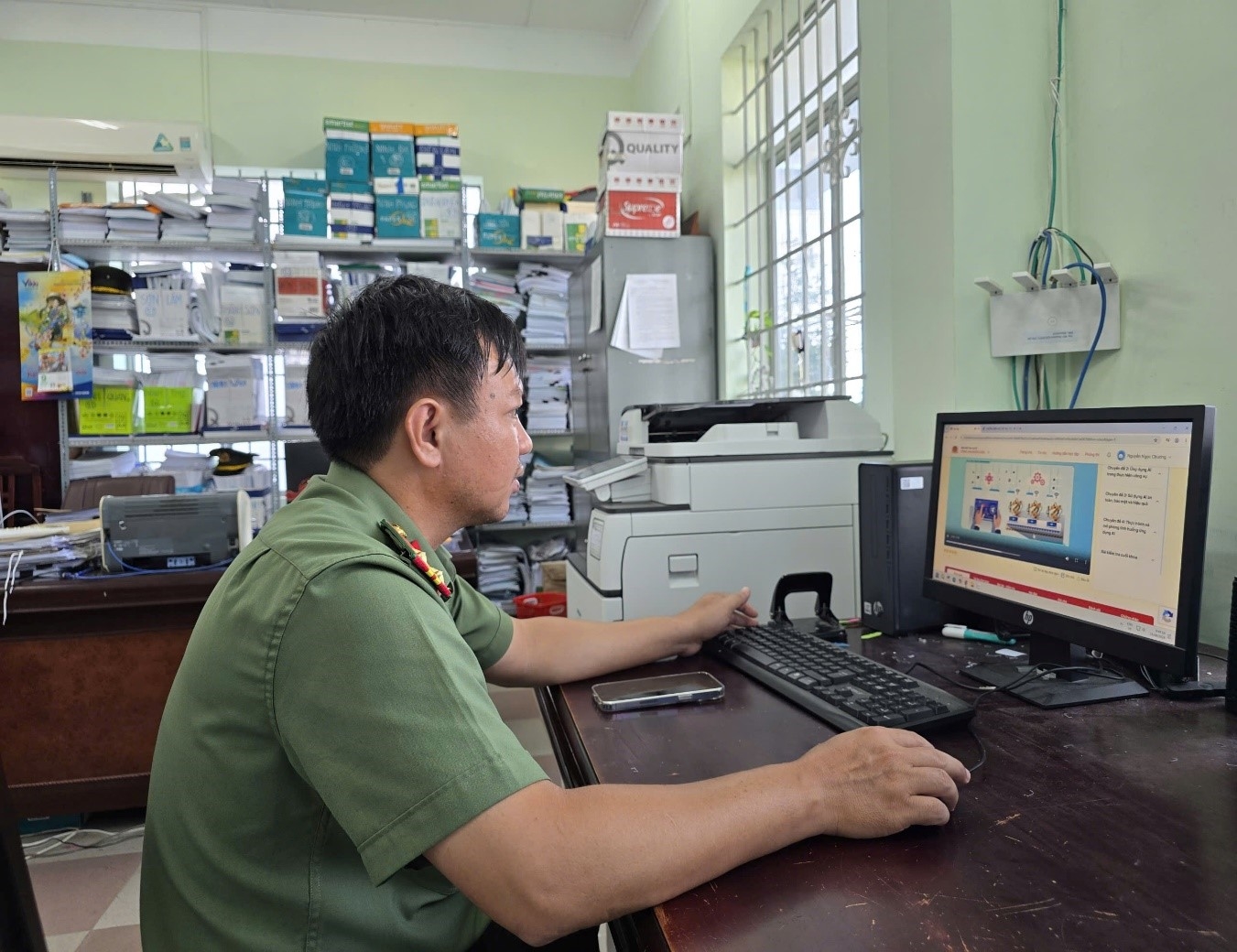 Phòng Hậu cần từng bước đẩy mạnh thực hiện chuyển đổi số trong công tác quản lý xây dựng, doanh trại