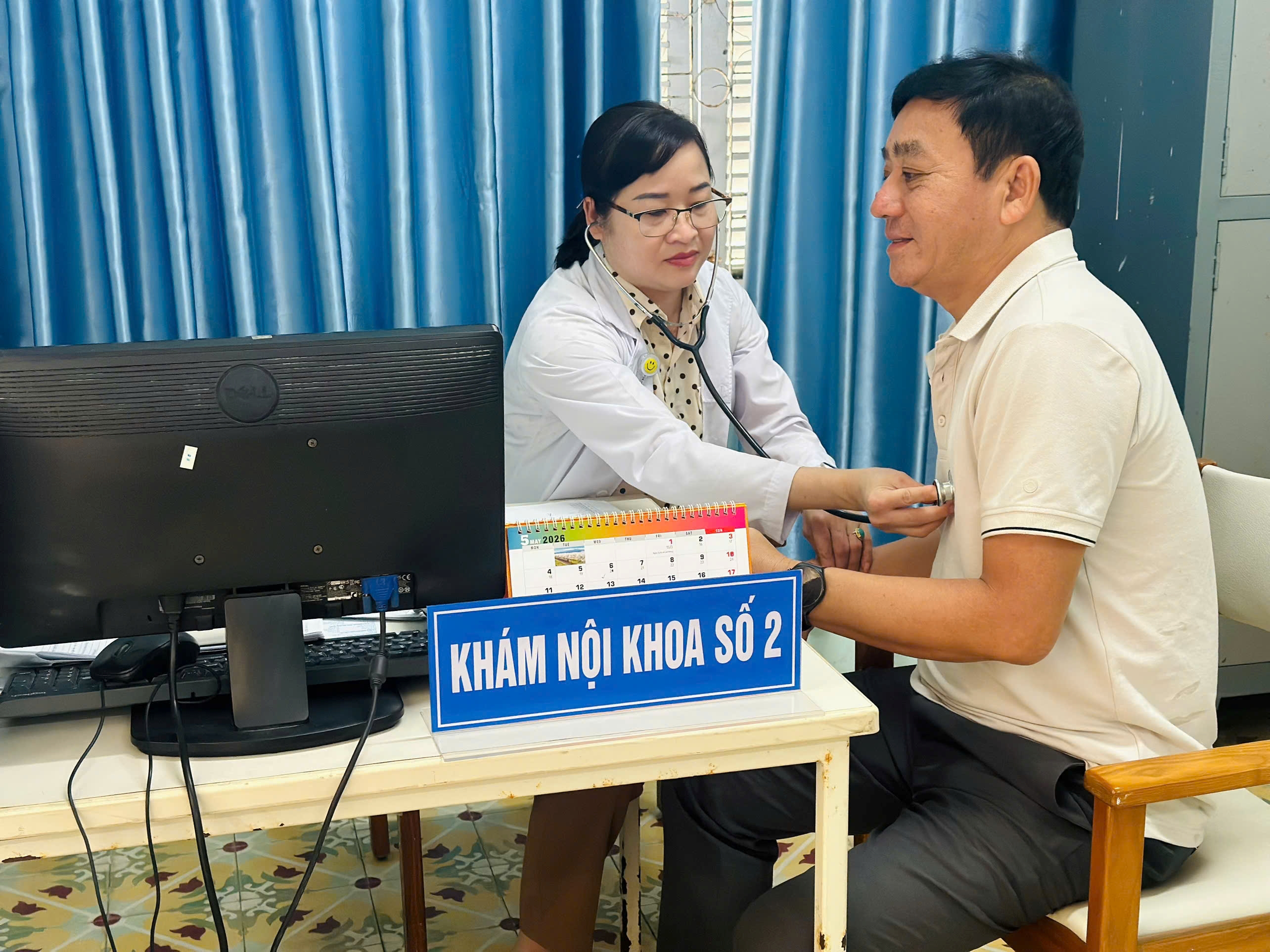 Bệnh xá 1, Phòng Hậu cần - Công an tỉnh Khánh Hòa tổ chức khám sức khỏe cho hơn 200 Lãnh đạo cấp Phòng