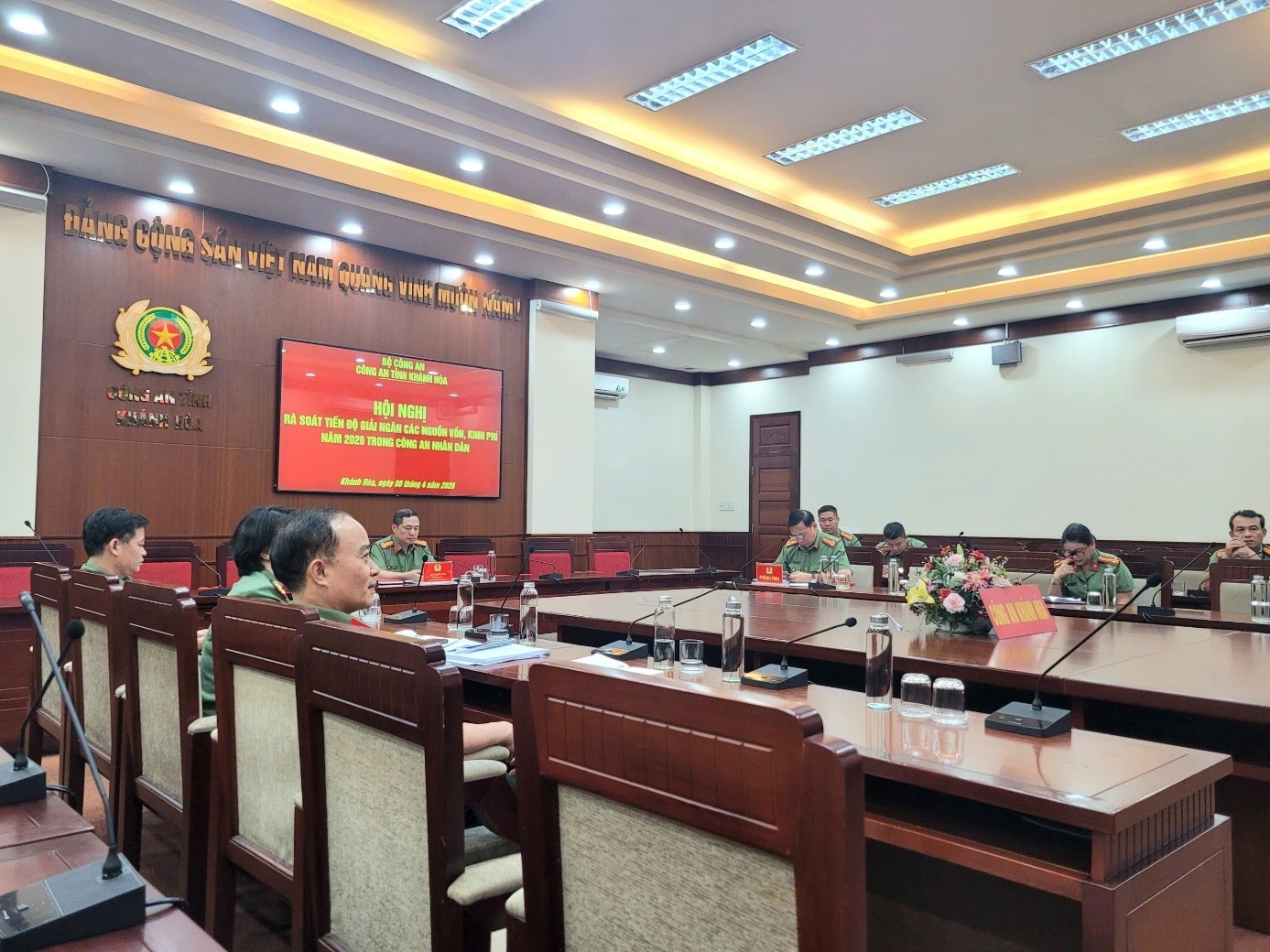 Công an tỉnh Khánh Hòa: tham dự Hội nghị rà soát tiến độ giải ngân các nguồn vốn, kinh phí năm 2026 trong Công an nhân dân