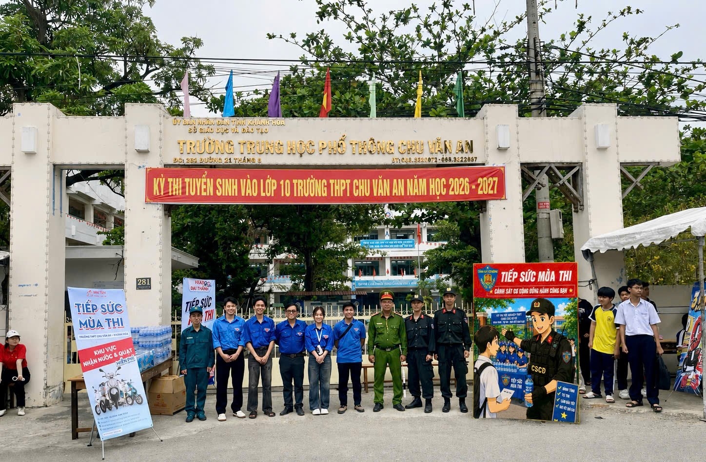Phòng Cảnh sát cơ động phối hợp đoàn phường Bảo An tổ chức chương trình “Tiếp sức mùa thi” năm 2026