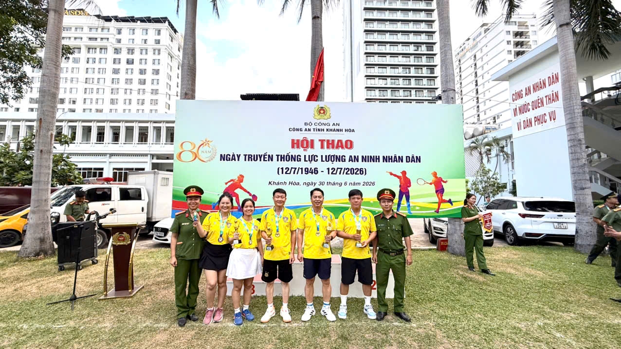 Phòng Cảnh sát cơ động đạt thành tích cao tại Hội thao Công an tỉnh Khánh Hòa năm 2026