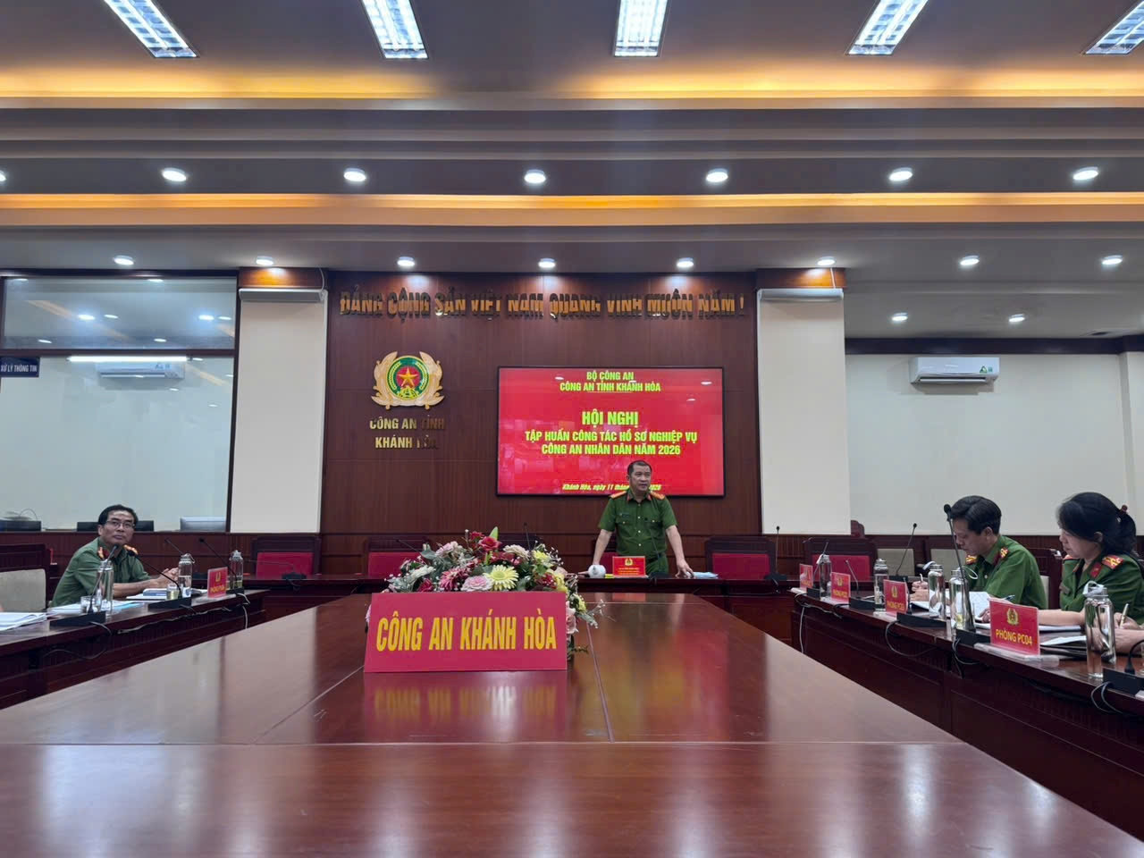 Công an tỉnh Khánh Hòa:  Tổ chức Hội nghị tập huấn công tác hồ sơ nghiệp vụ Công an nhân dân năm 2026