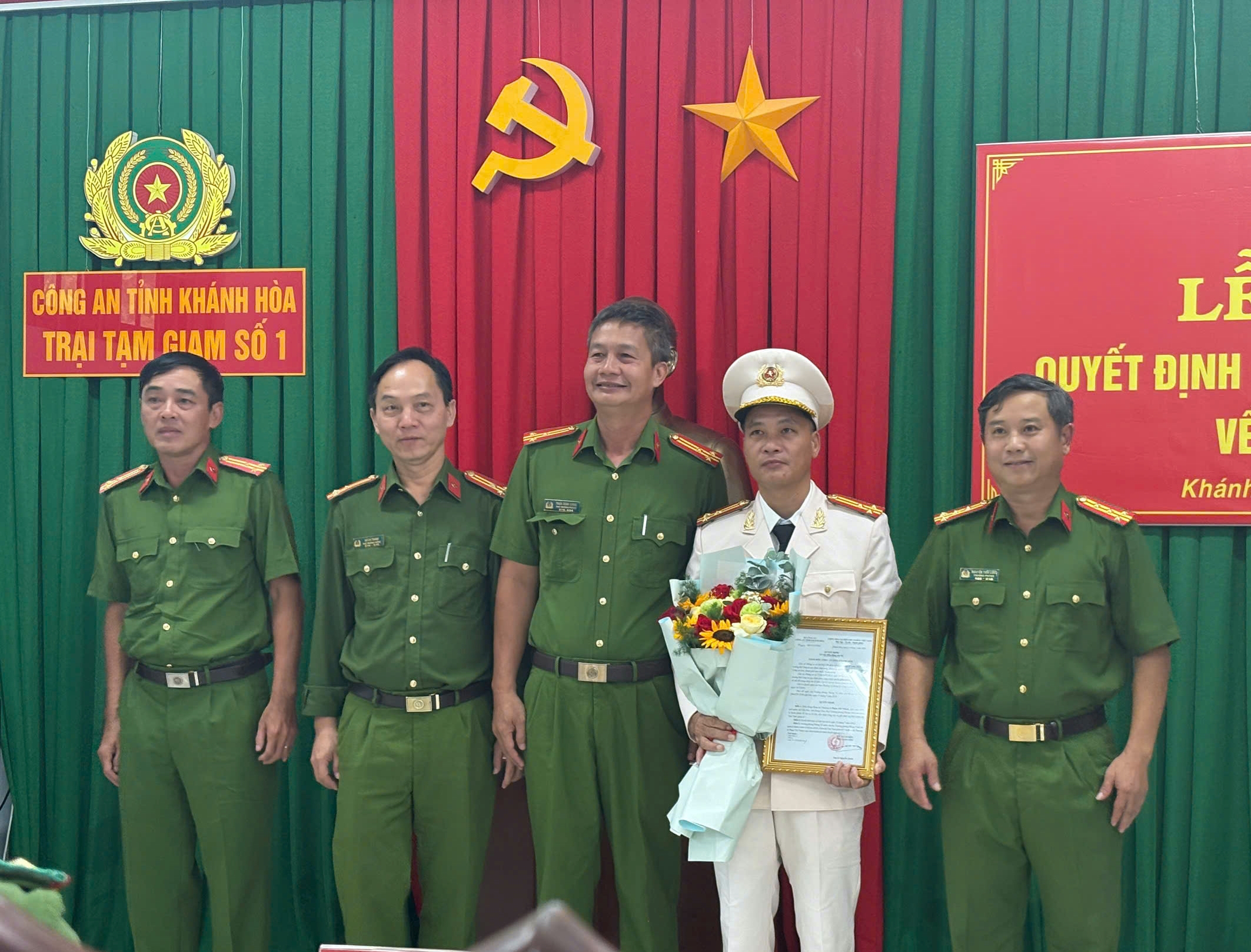 Công bố Quyết định điều động cán bộ giữ chức vụ Phó Giám thị Trại Tạm giam số 1