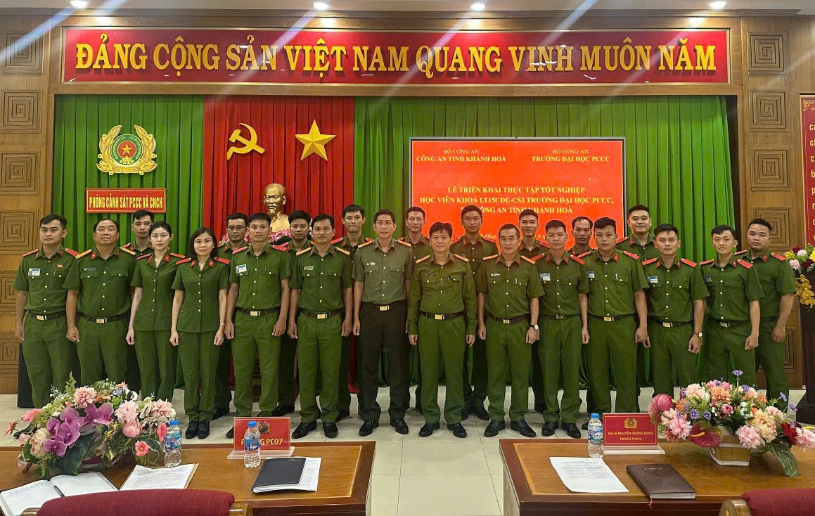 Tổ chức thực tập tốt nghiệp cho học viên Khoá LT15CDE-CS3 Trường Đại học Phòng cháy chữa cháy