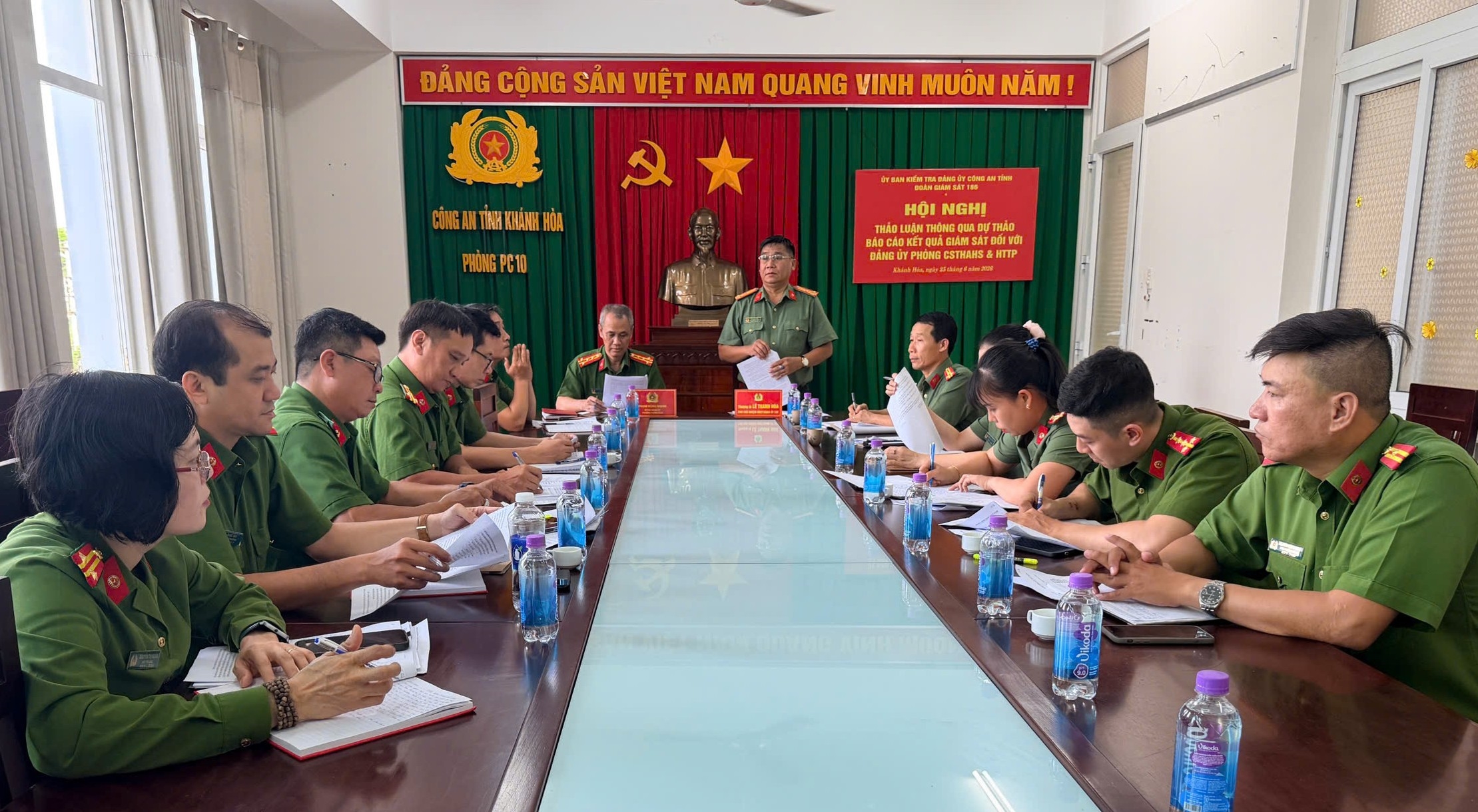 Hội nghị thông qua dự thảo báo cáo kết quả giám sát đối với Đảng ủy Phòng Cảnh sát thi hành án hình sự và hỗ trợ tư pháp