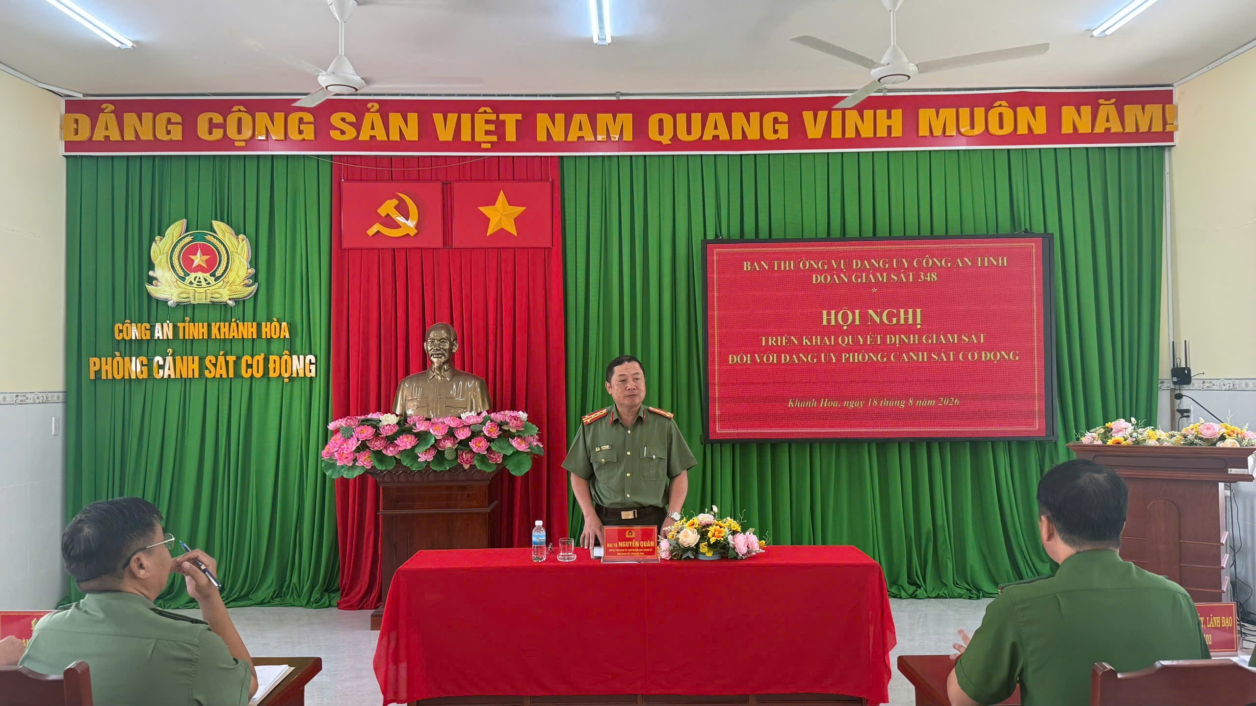 Hội nghị triển khai Quyết định giám sát đối với Đảng ủy Phòng Cảnh sát cơ động