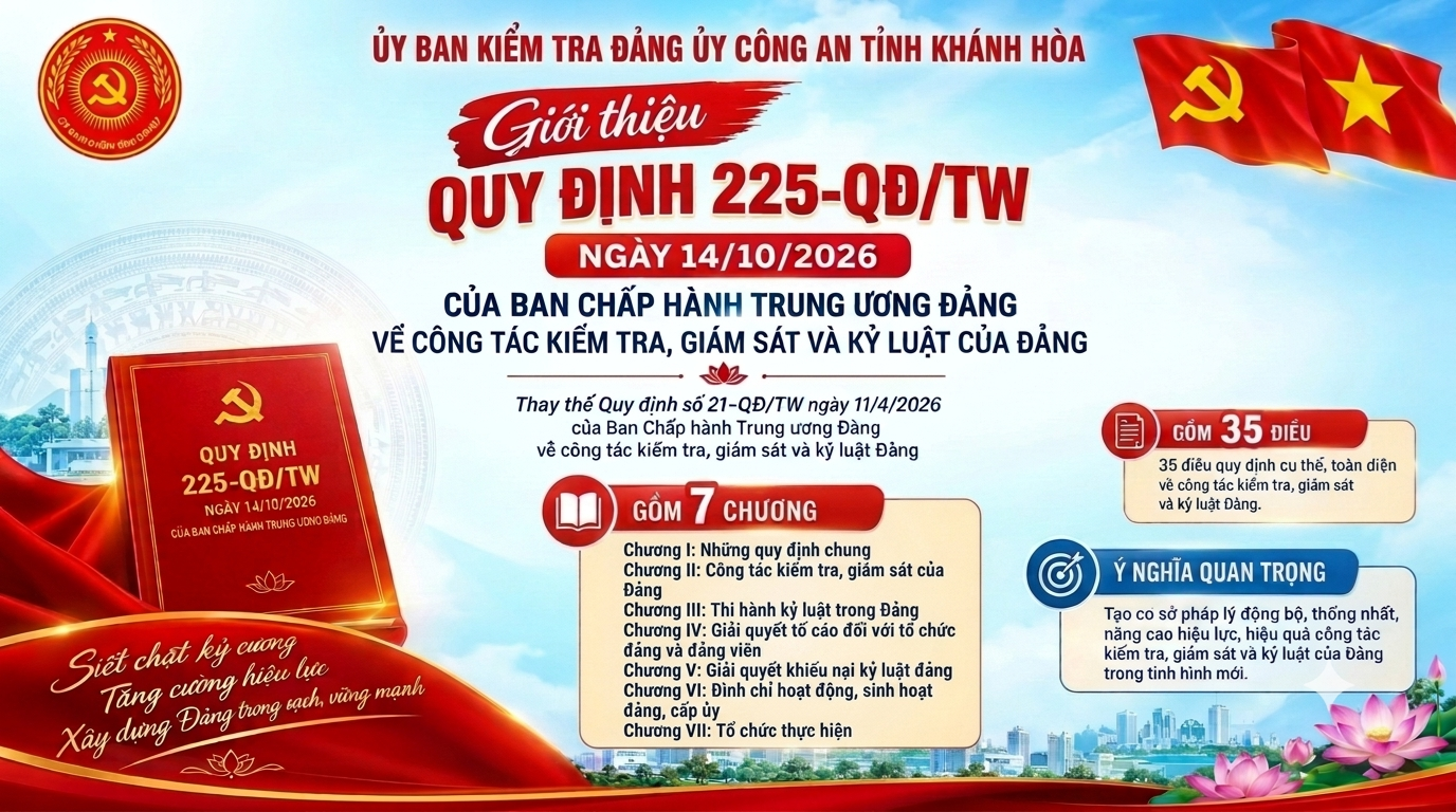 Quy định 225-QĐ/TW: Những điểm mới về kiểm tra, giám sát và kỷ luật của Đảng