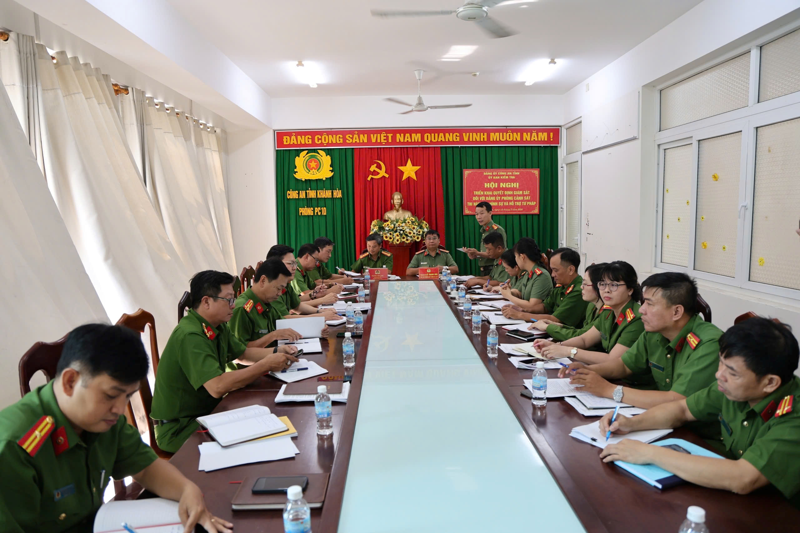 Hội nghị triển khai Quyết định giám sát đối với Đảng ủy Phòng Cảnh sát thi hành án hình sự và hỗ trợ tư pháp