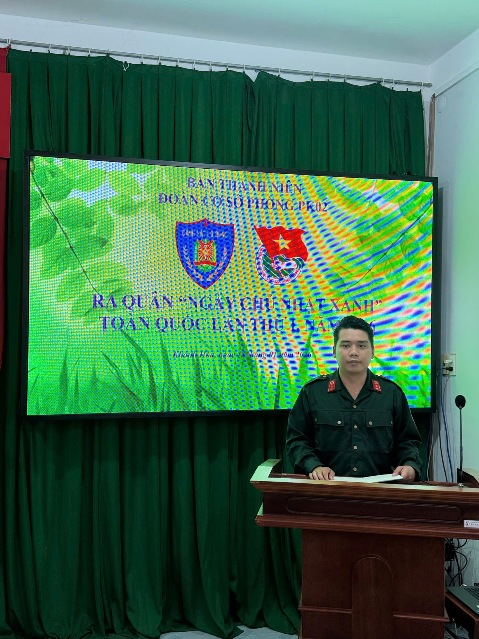 Tuổi trẻ phòng cảnh sát cơ động ra quânhưởng ứng “Ngày Chủ nhật xanh toàn quốc”