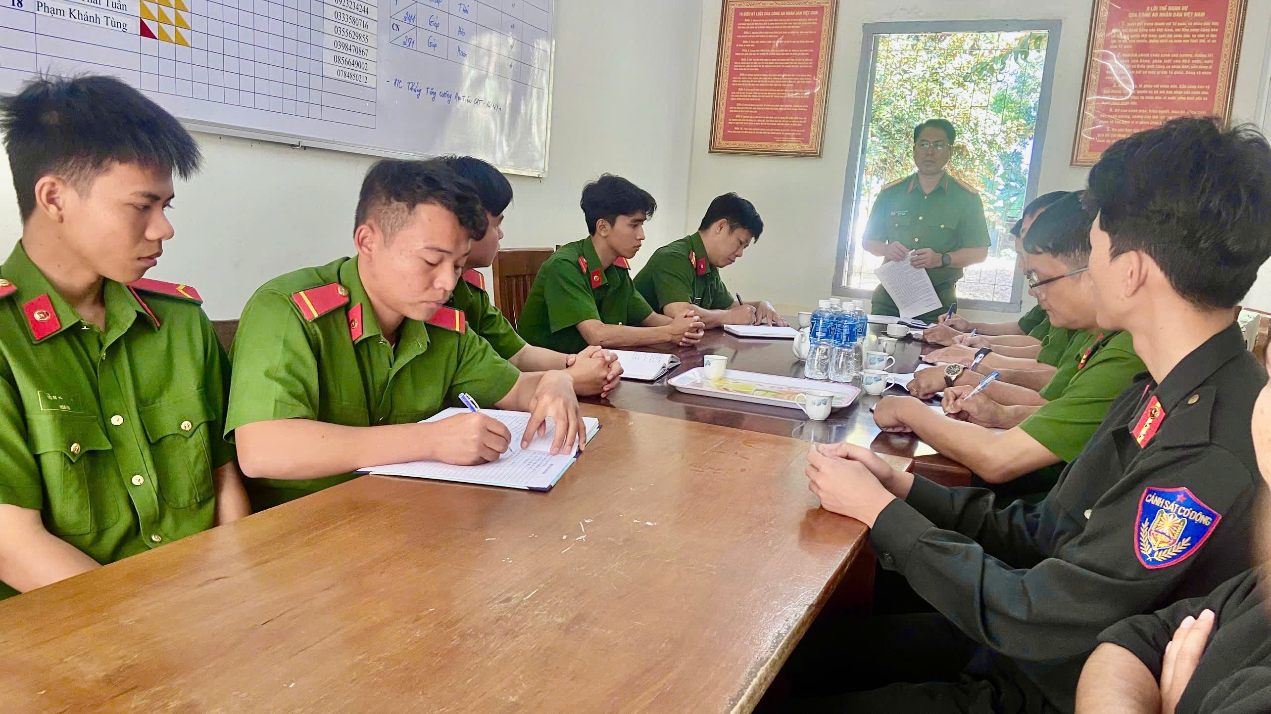 Phòng Cảnh sát cơ động tăng cường đảm bảo ANTT và tổ chức lực lượng ứng trực bảo vệ Đại hội Đảng toàn quốc lần thứ XIV