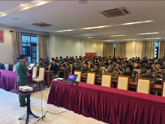 Tổ chức tập huấn công tác bảo vệ hiện trường cho Công an cáp xã và lực lượng bảo vệ an ninh trật tự ở cơ sở