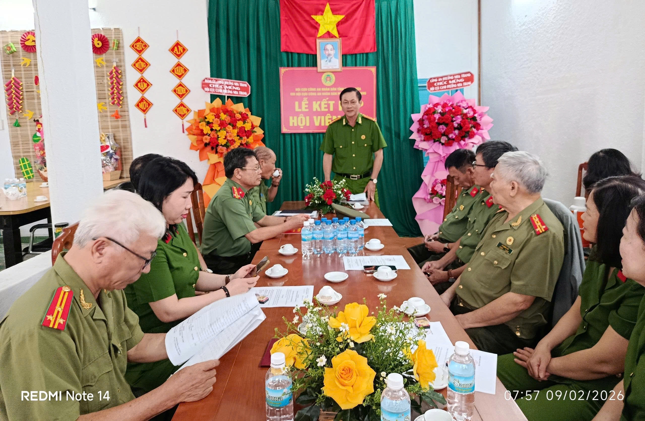 Chi hội cựu CAND phường Nha Trang kết nạp hội viên mới và tổng kết công tác năm 2025