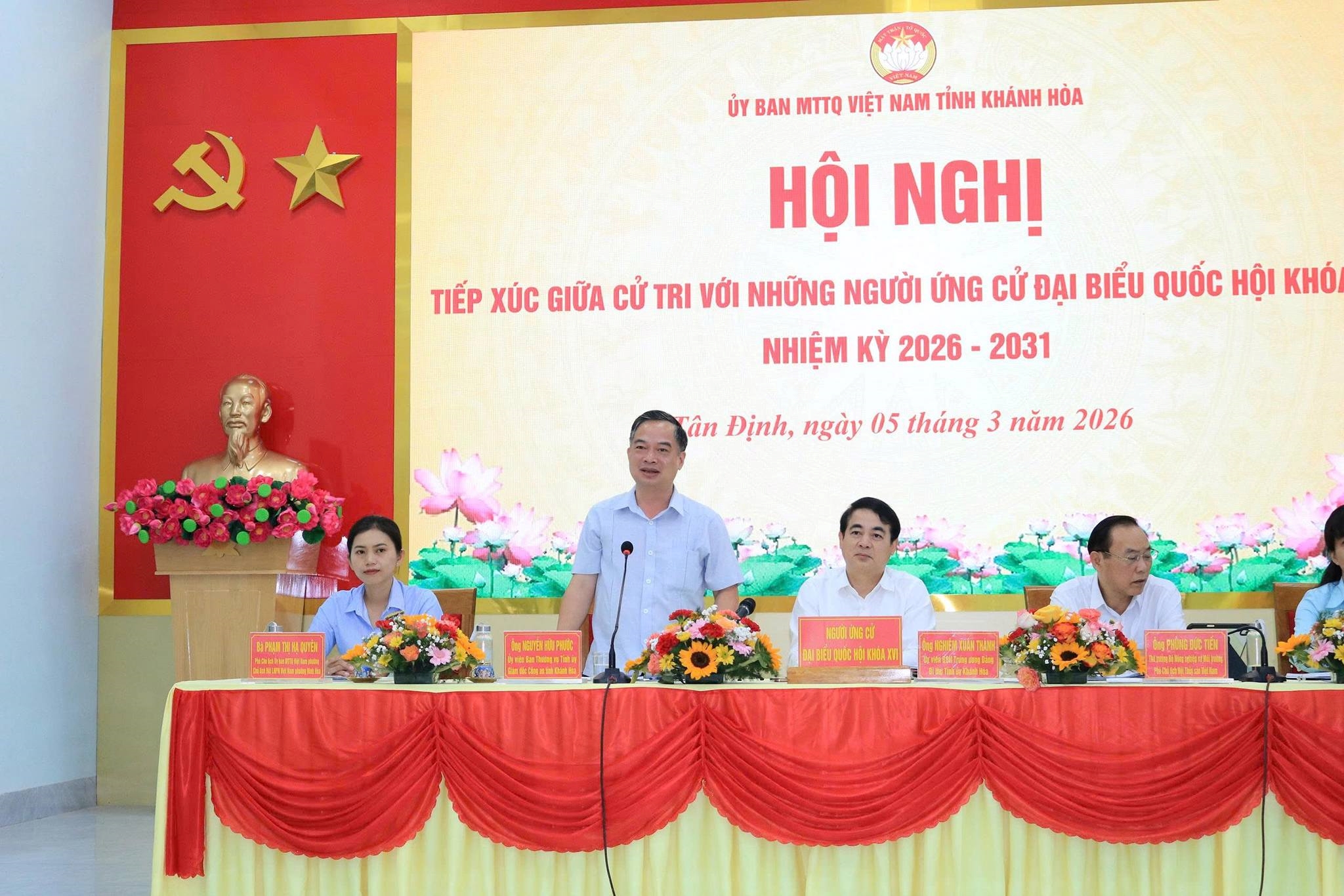 Đơn vị bầu cử số 1 tỉnh Khánh Hòa tiếp xúc cử tri tại xã Bắc Ninh Hòa, xã Hòa Trí, xã Tây Ninh Hòa, xã Tân Định