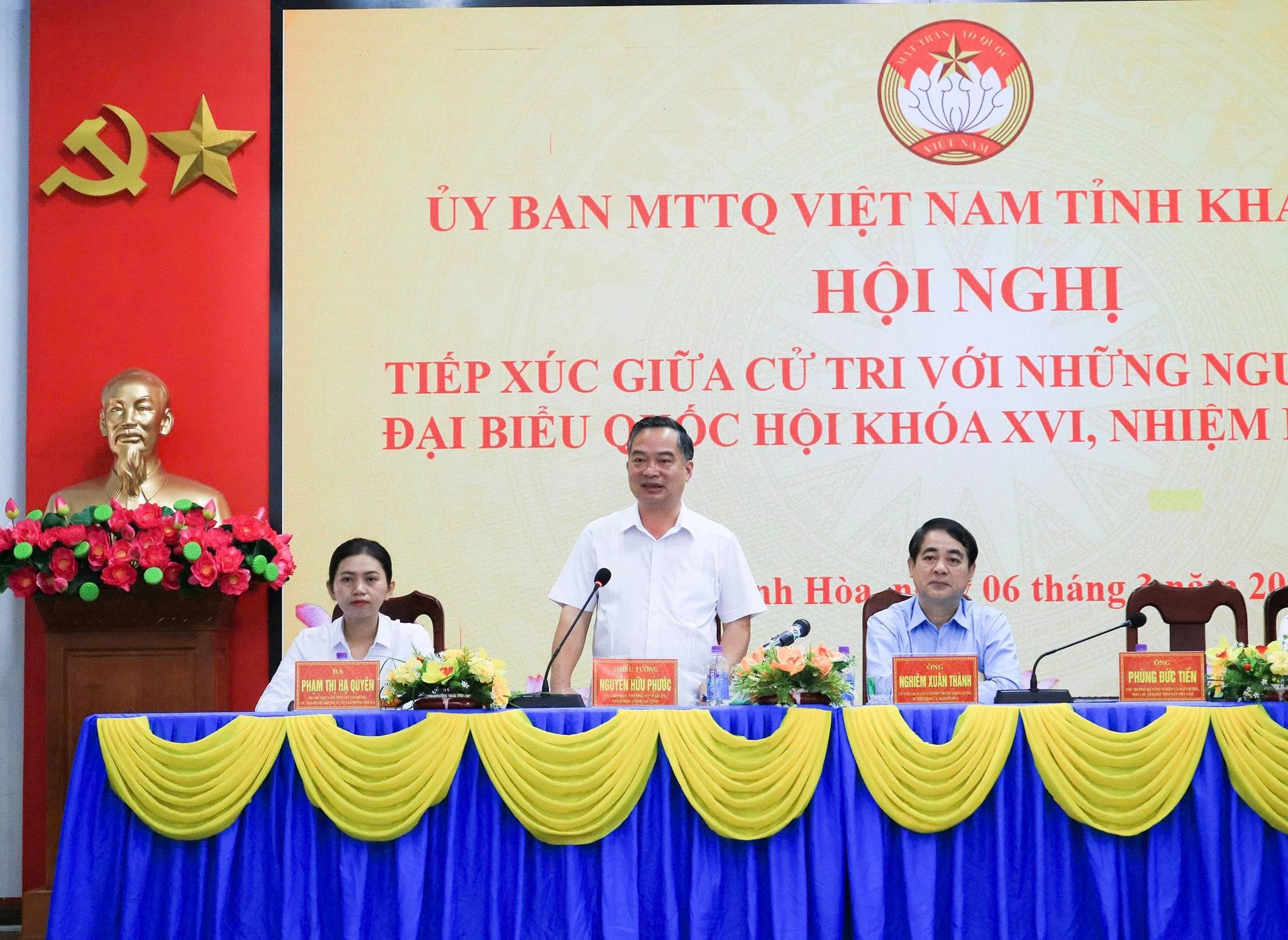 Đơn vị bầu cử số 1 tỉnh Khánh Hòa tiếp xúc cử tri tại xã Nam Ninh Hòa, phường Hòa Thắng, phường Đông Ninh Hòa, phường Ninh Hòa và xã Vạn Thắng