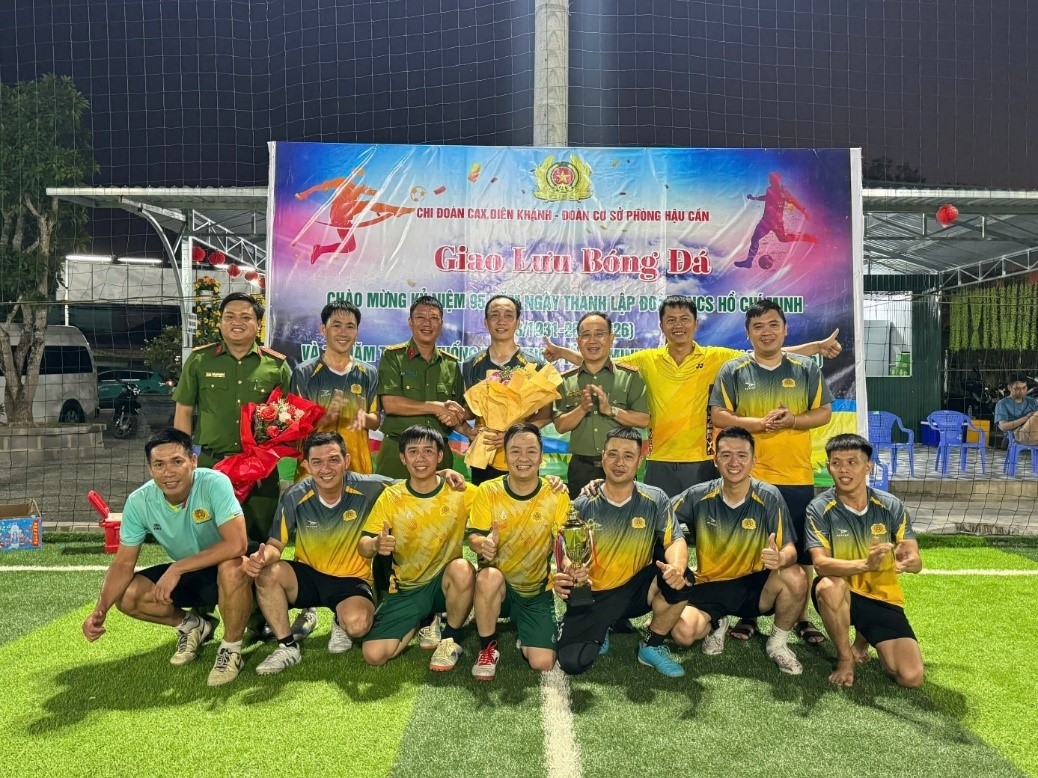 Phòng Hậu cần - Công an tỉnh Khánh Hòa: Tổ chức Giải Giao lưu bóng đá giữa các cơ quan, đơn vị, cơ sở đoàn