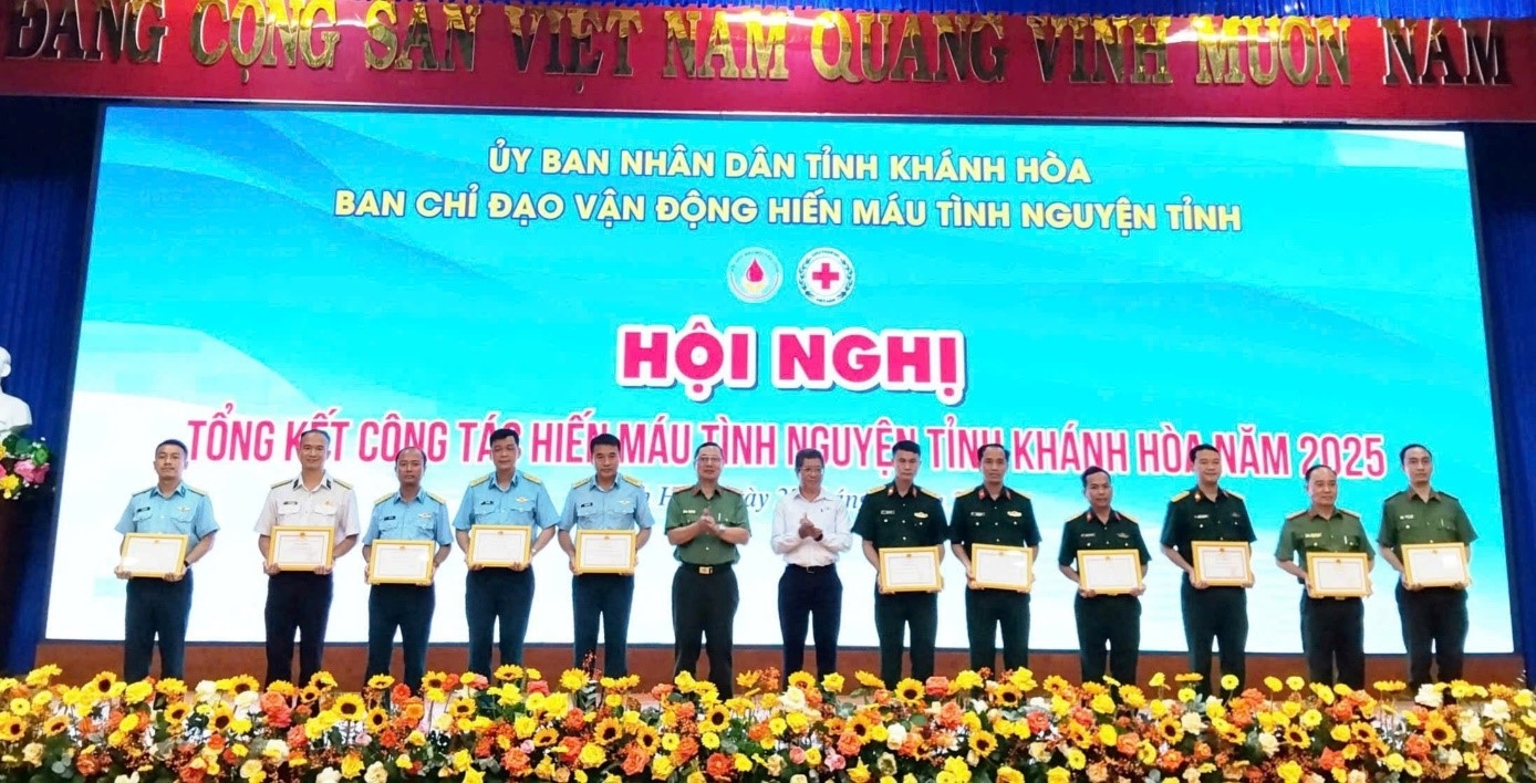 Công an tỉnh Khánh Hòa tham dự Hội nghị tổng kết công tác hiến máu tình nguyện tỉnh Khánh Hòa năm 2025