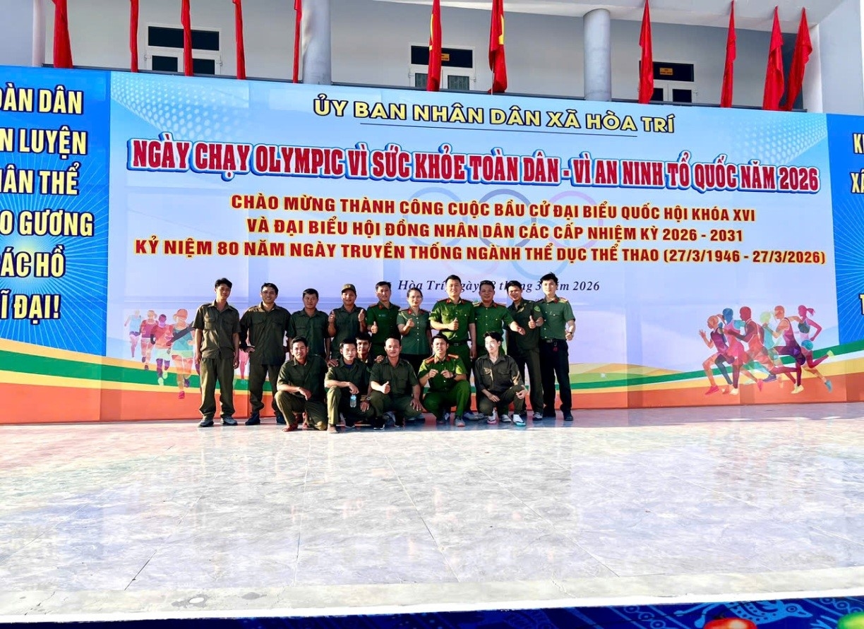Công an xã Hòa Trí tích cực tham gia Ngày chạy Olympic vì sức khỏe toàn dân – Vì An ninh Tổ quốc
