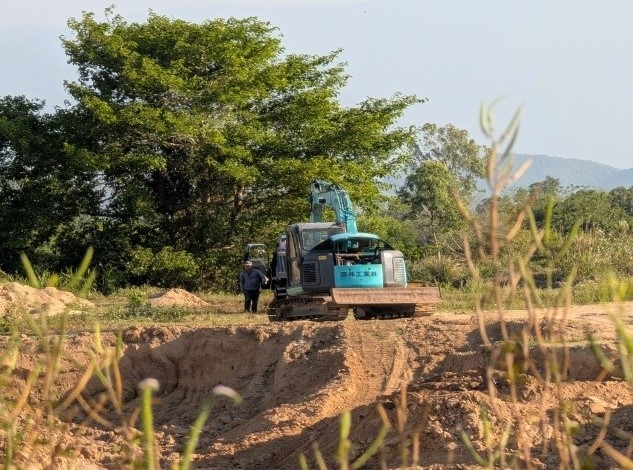 Công an xã Hòa Trí tăng cường quản lý, kiểm tra, xử lý nghiêm vi phạm trên lĩnh vực đất đai, tài nguyên khoáng sản, trật tự xây dựng và môi trường