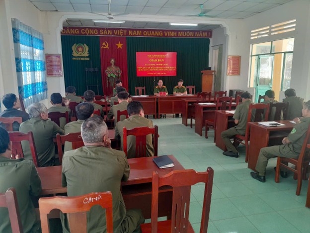 Công an xã Ninh Phước triển khai kế hoạch bảo đảm an ninh, trật tự bầu cử đại biểu quốc hội khóa XVI và HĐND dân các cấp nhiệm kỳ 2026 - 2031