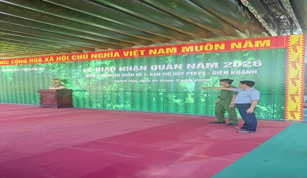 Đảm bảo công tác phòng cháy, chữa cháy tại Lễ giao nhận quân năm 2026.