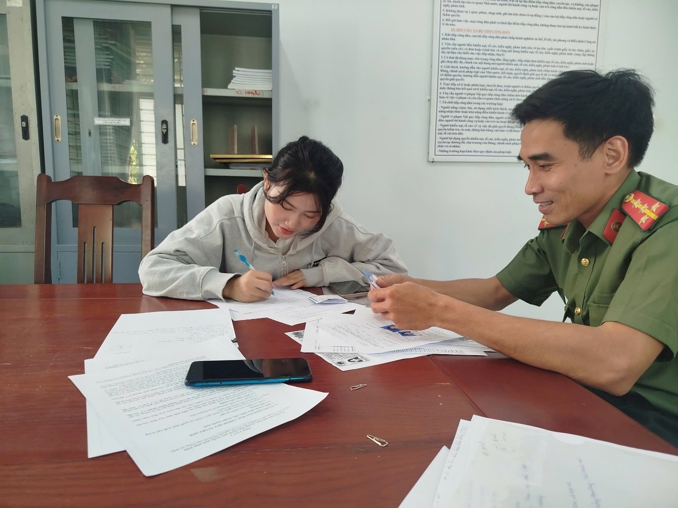 Công an phường Phan Rang triển khai hướng dẫn đăng ký dự tuyển các trường Công an nhân dân