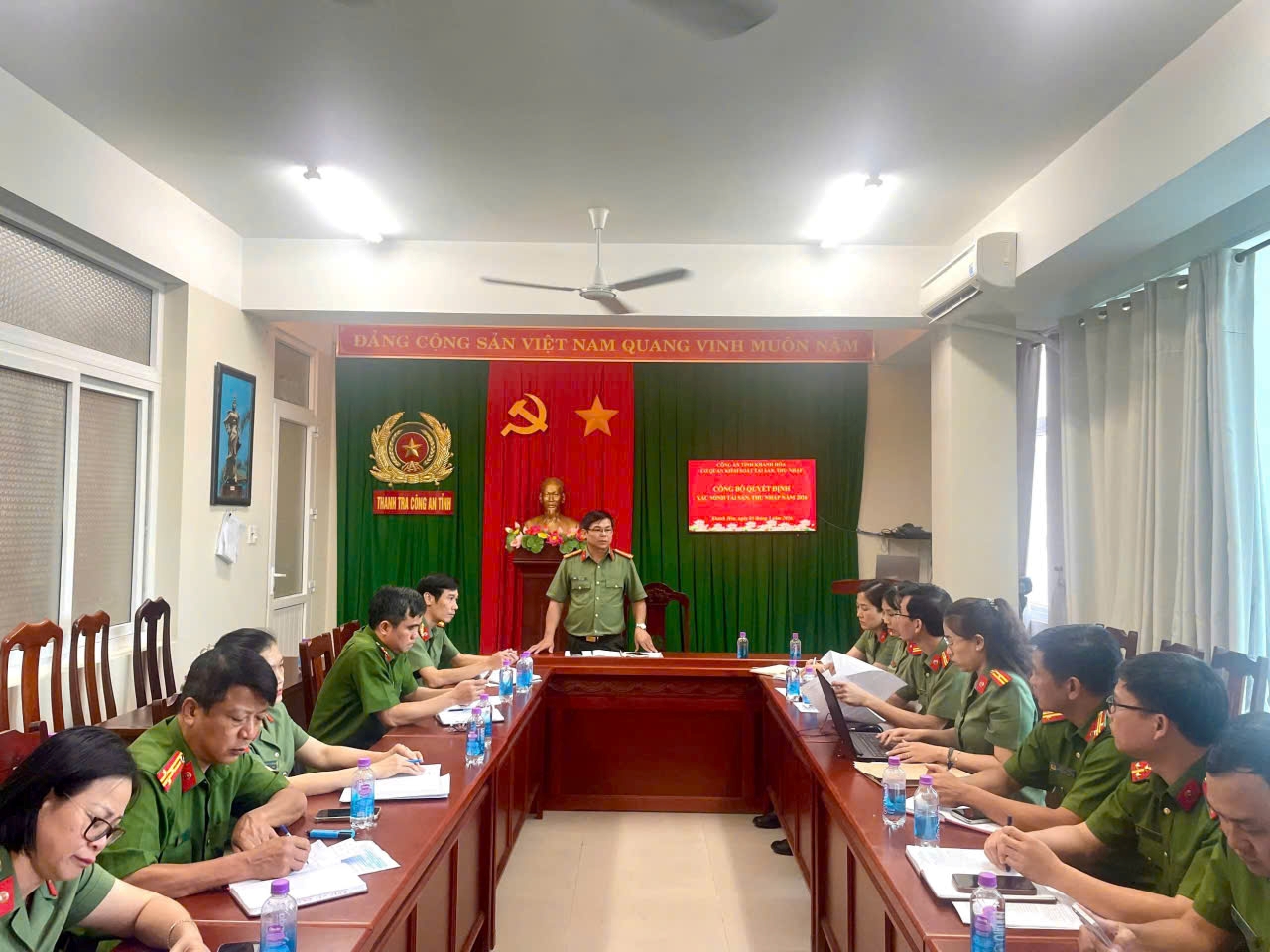 Cơ quan kiểm soát tài sản, thu nhập Công an tỉnh công bố Quyết định xác minh tài sản, thu nhập năm 2026.